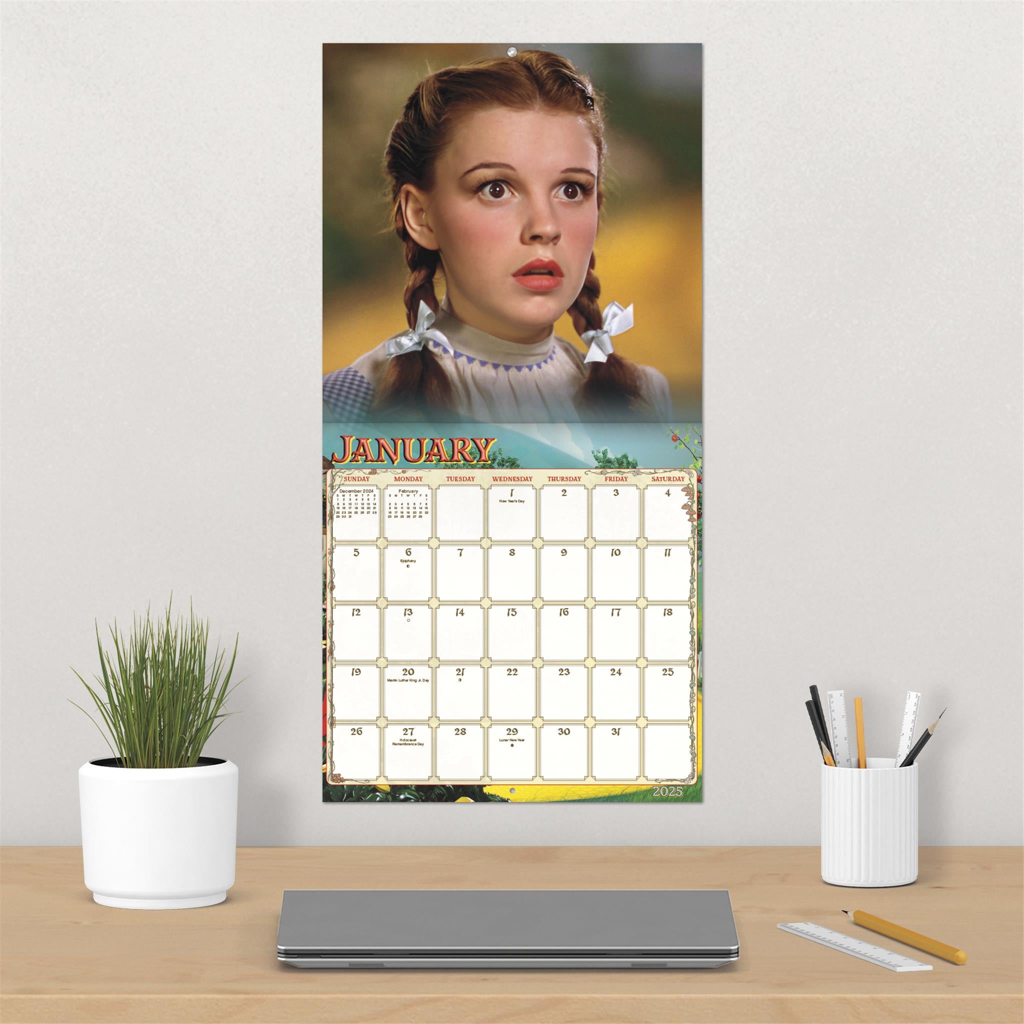 The Wizard Of Oz Exclusive with Print Wall 2025 Calendar