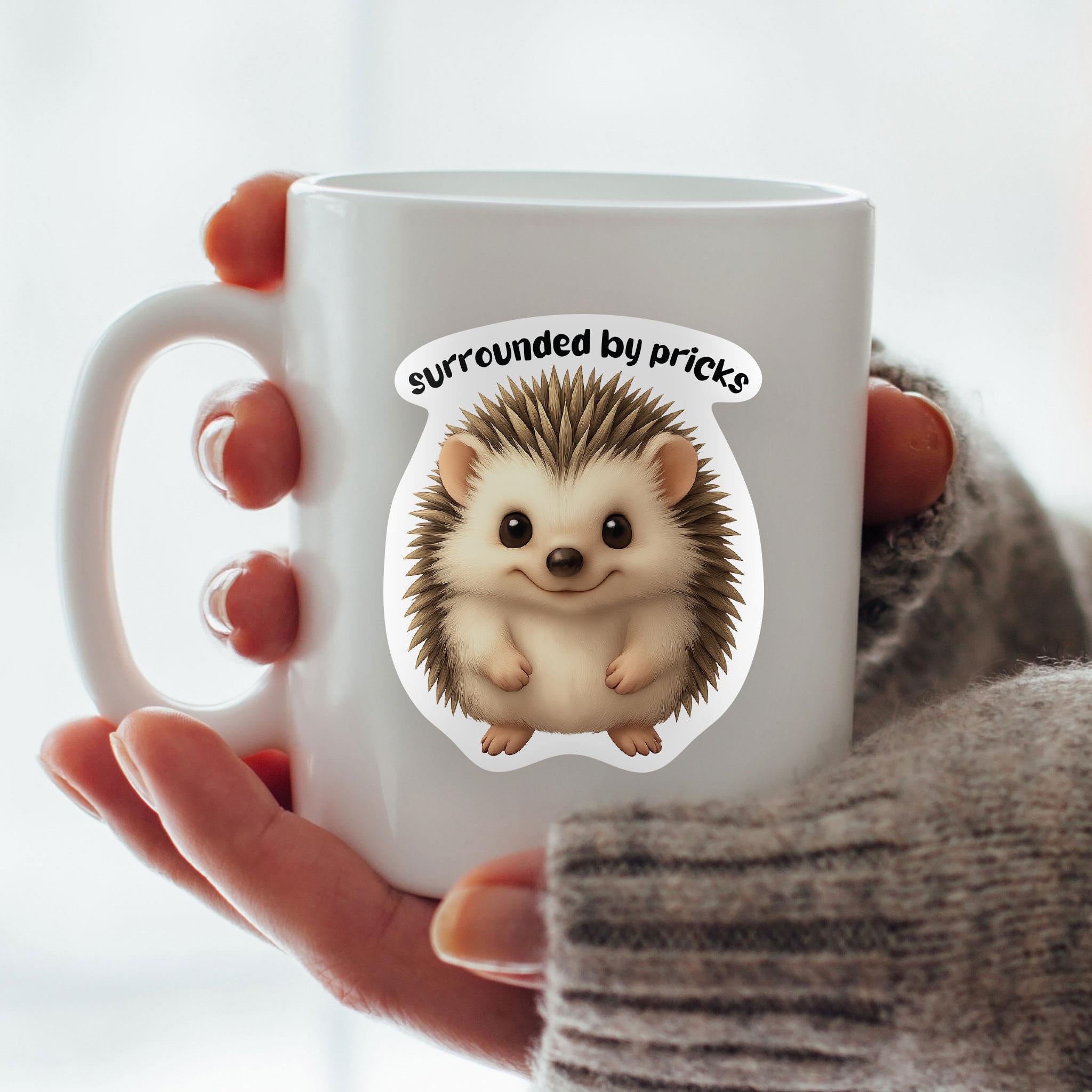 Surrounded By Pricks Vinyl Sticker