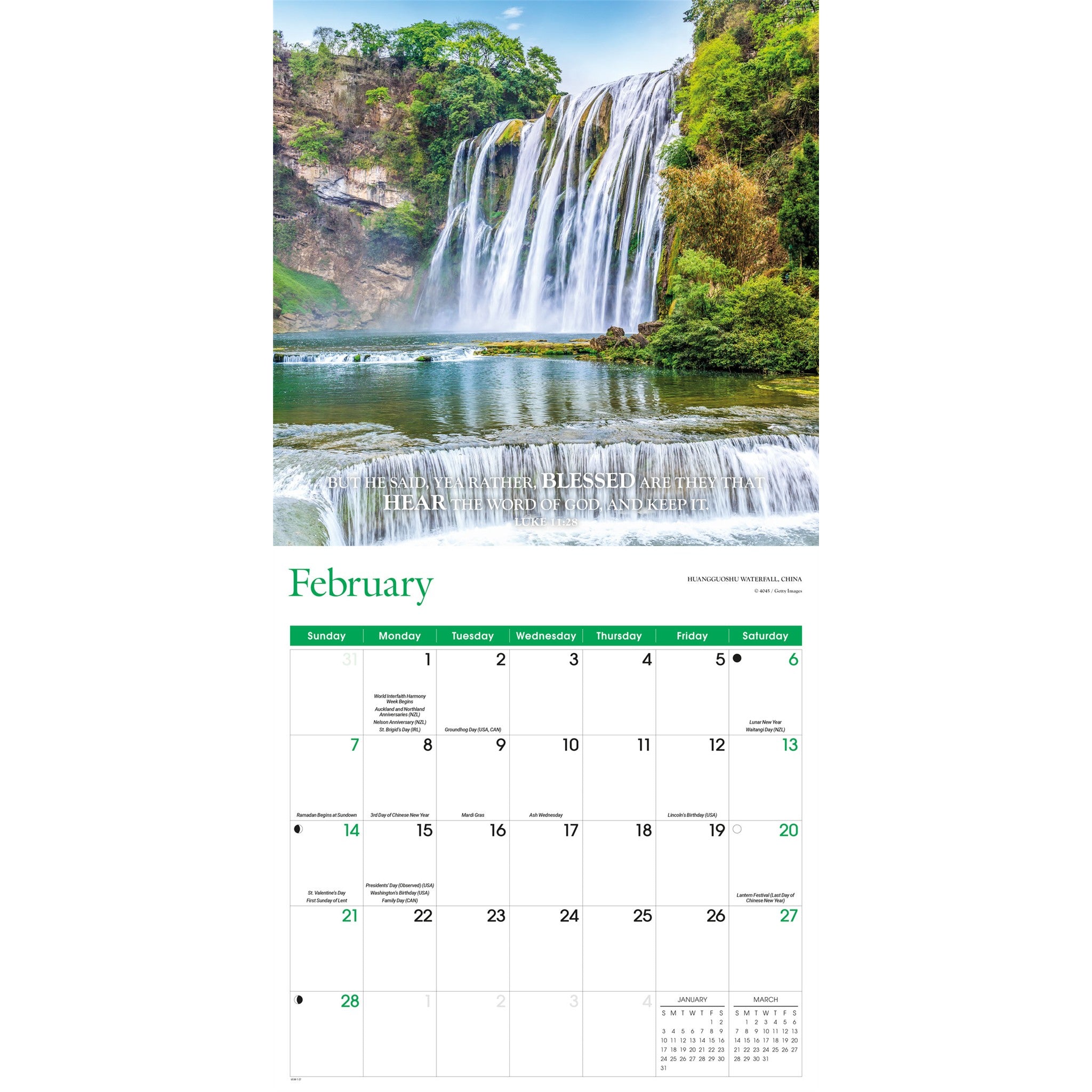 Bible Verses 2027 Wall Calendar