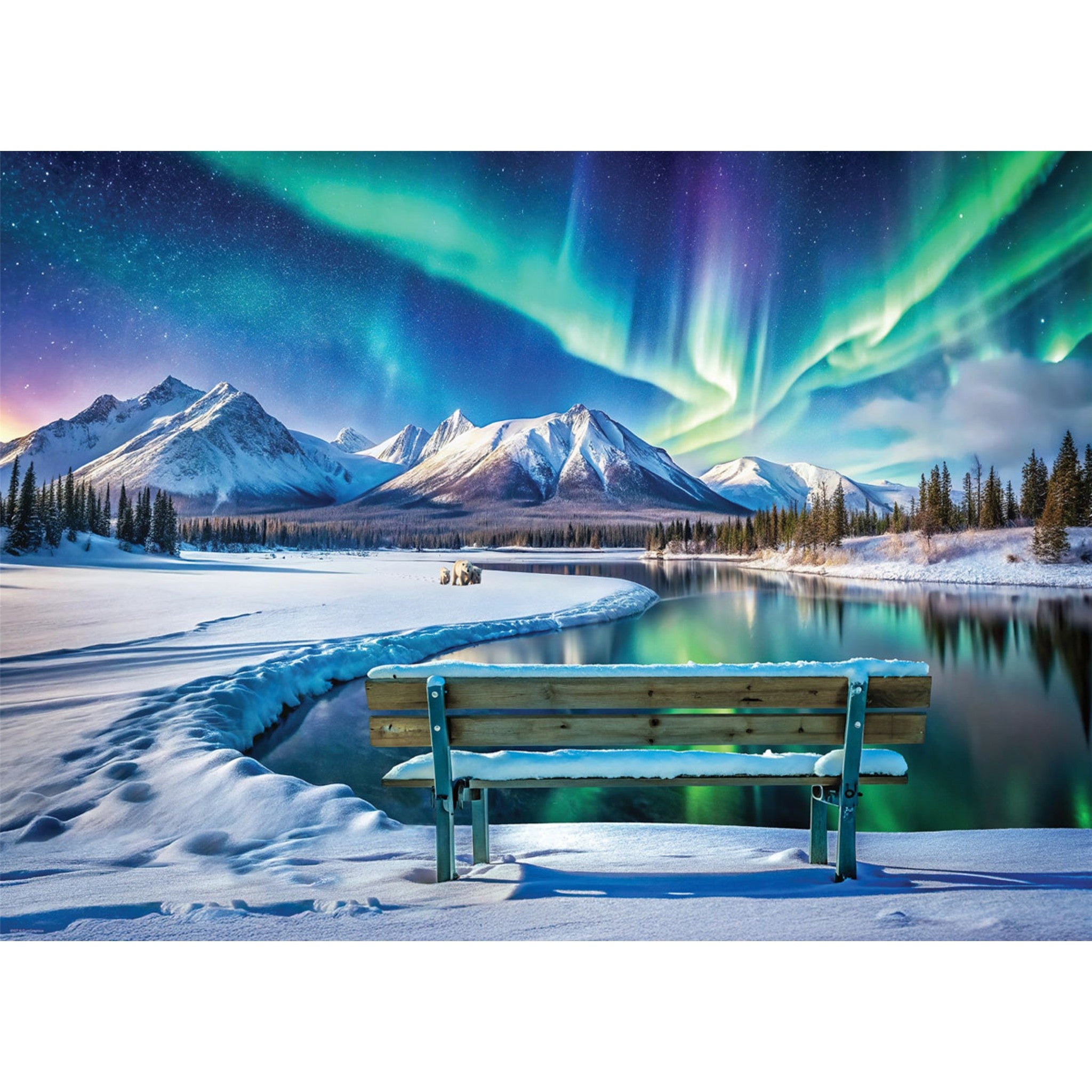 Yukon Aurora Borealis 1000 Piece Puzzle CUSTOM SIZE