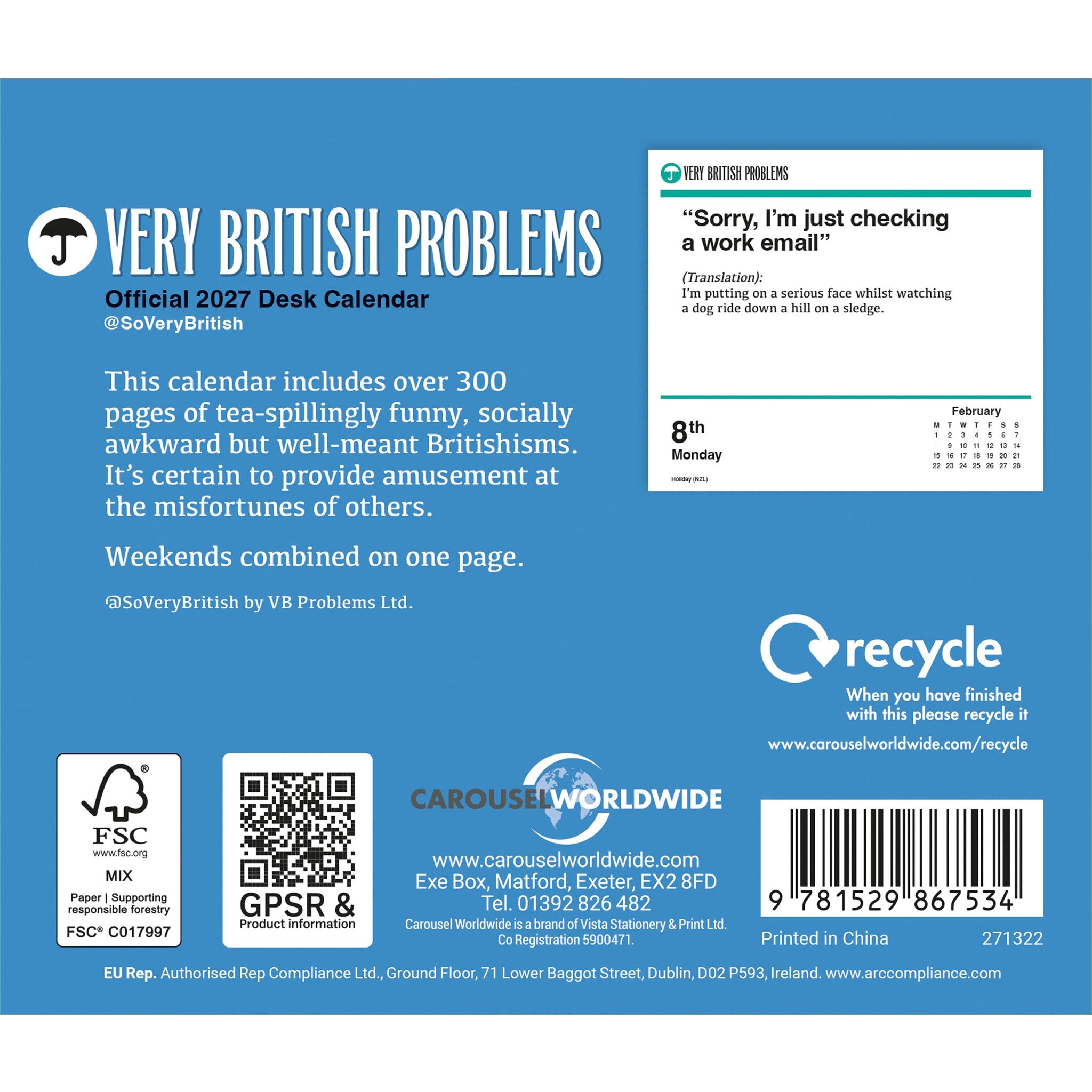Very British Problems 2027 Box Calendar