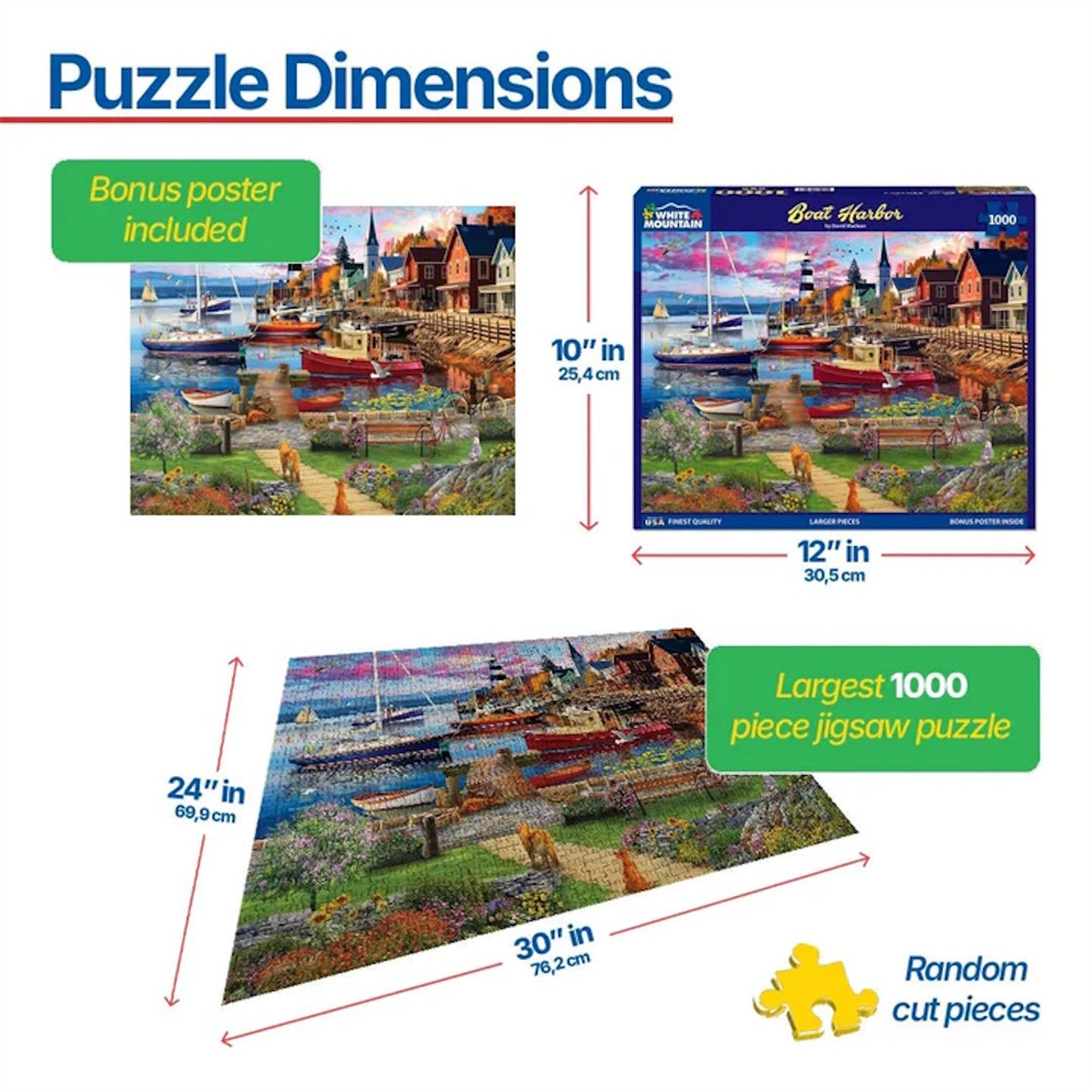Boat Harbor 1000 Piece Puzzle