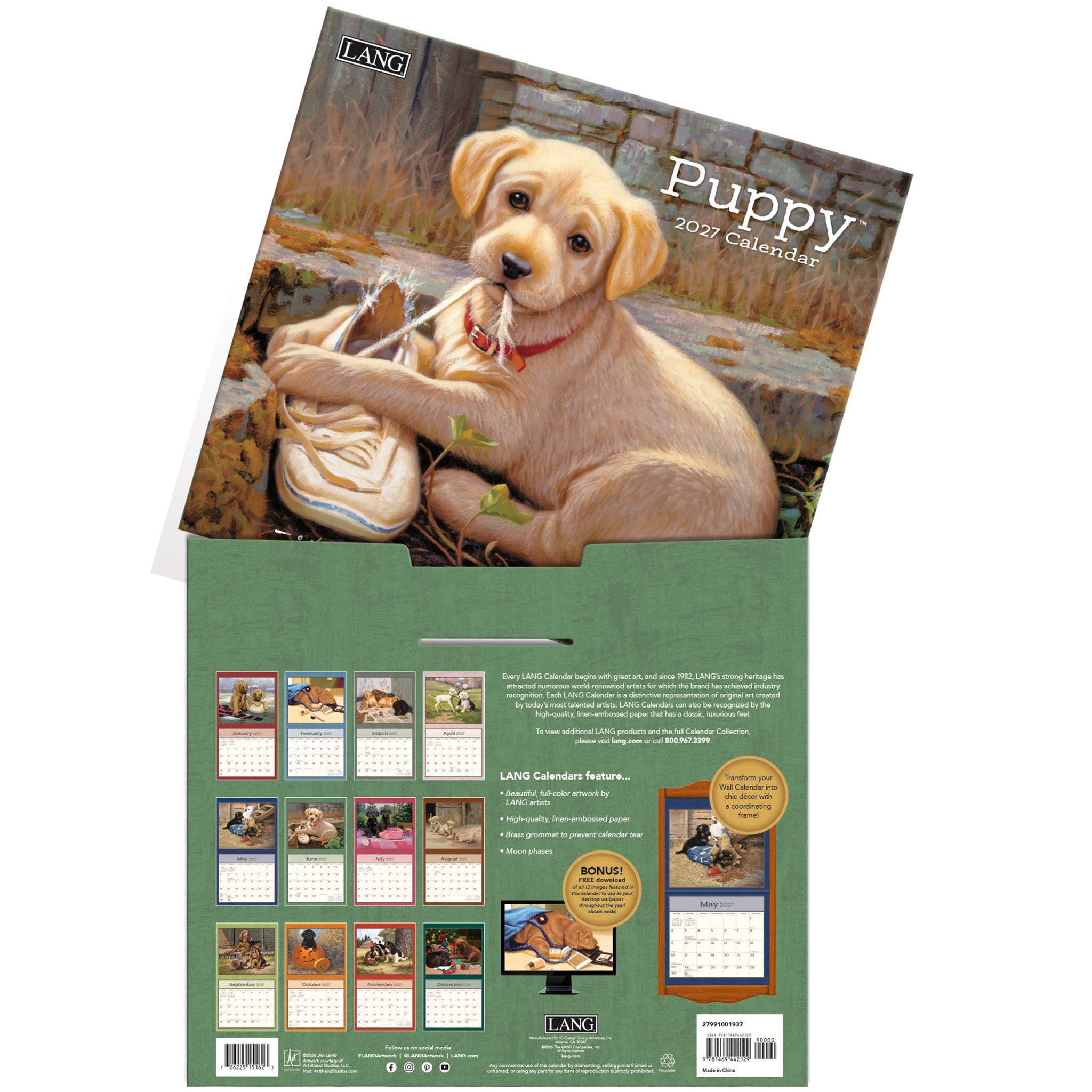 Puppy 2027 Wall Calendar - Online Only