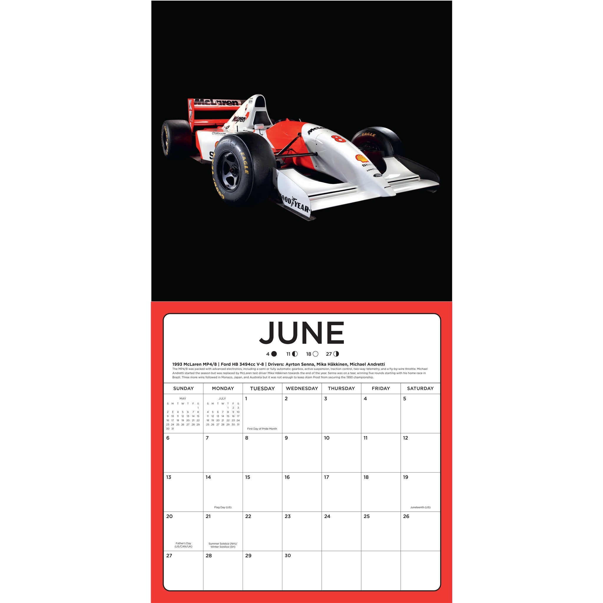 The Art of the Formula 1 Race Car 2027 Wall Calendar