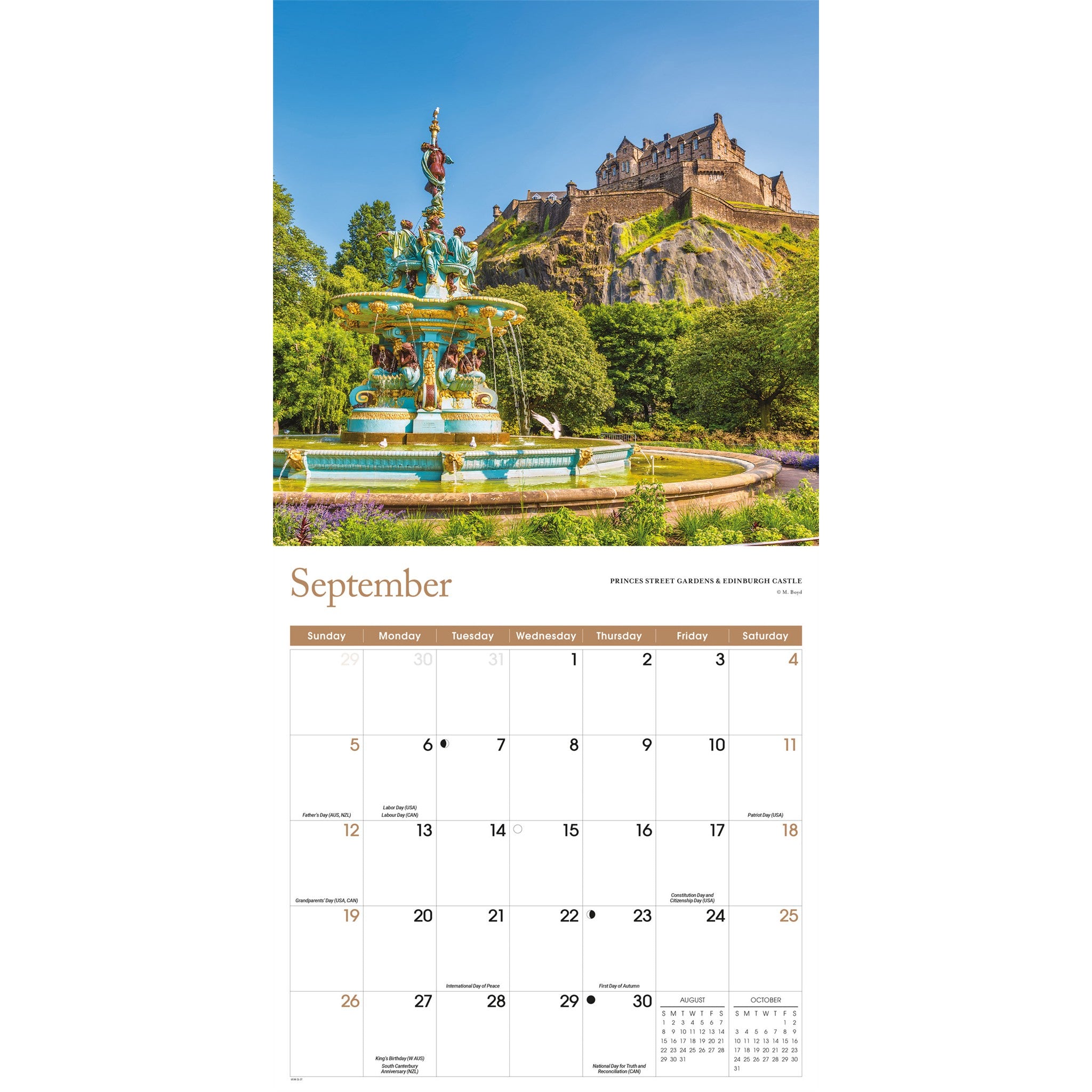 Scotland 2027 Wall Calendar