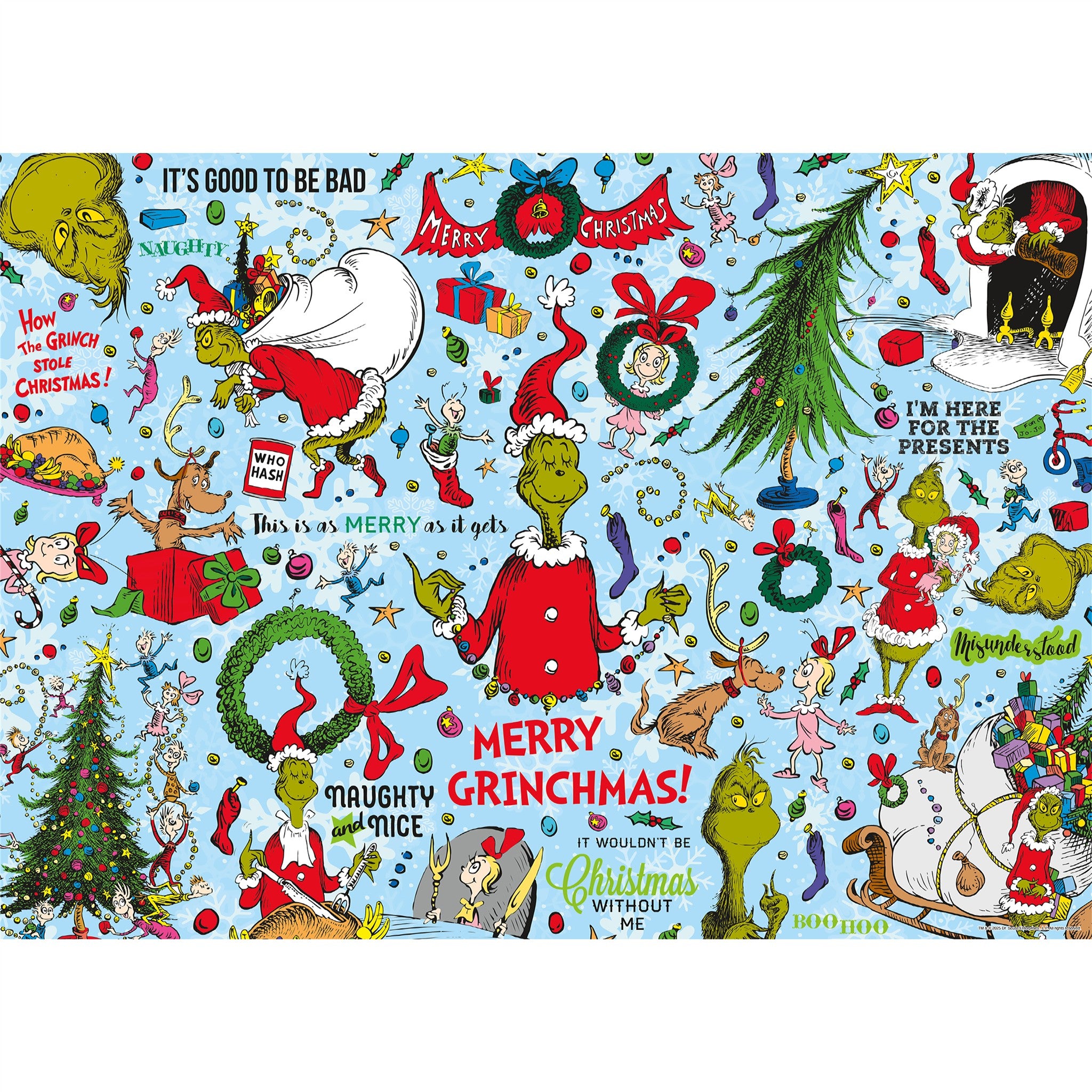 Grinch Wrapping Paper 1000 Piece Puzzle