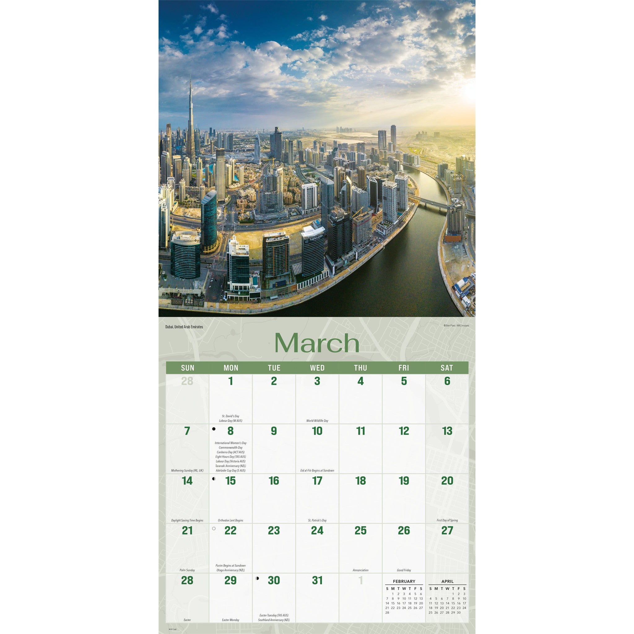 City Skylines 2027 Wall Calendar