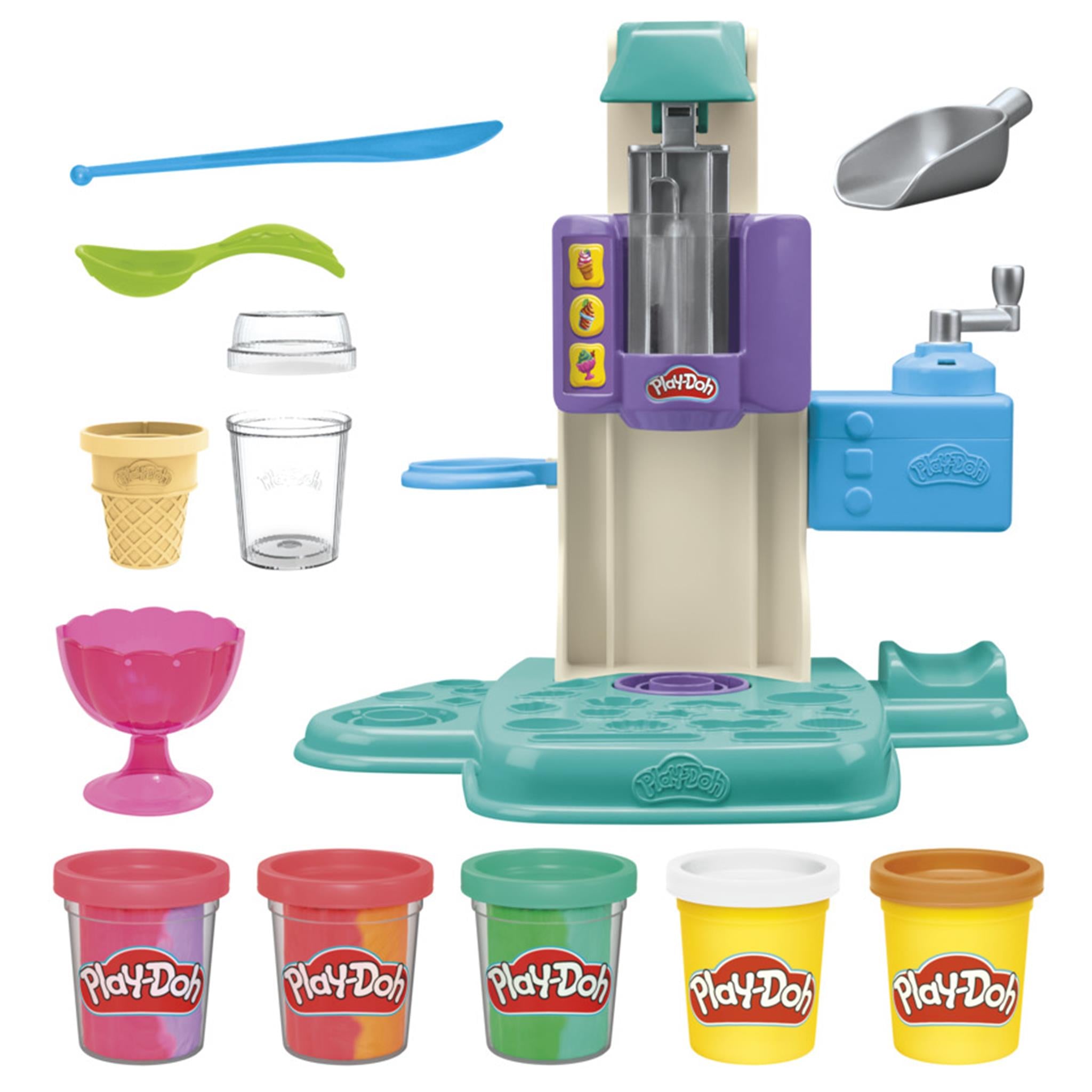 Rainbow Swirl Ice Cream Playset Play Doh