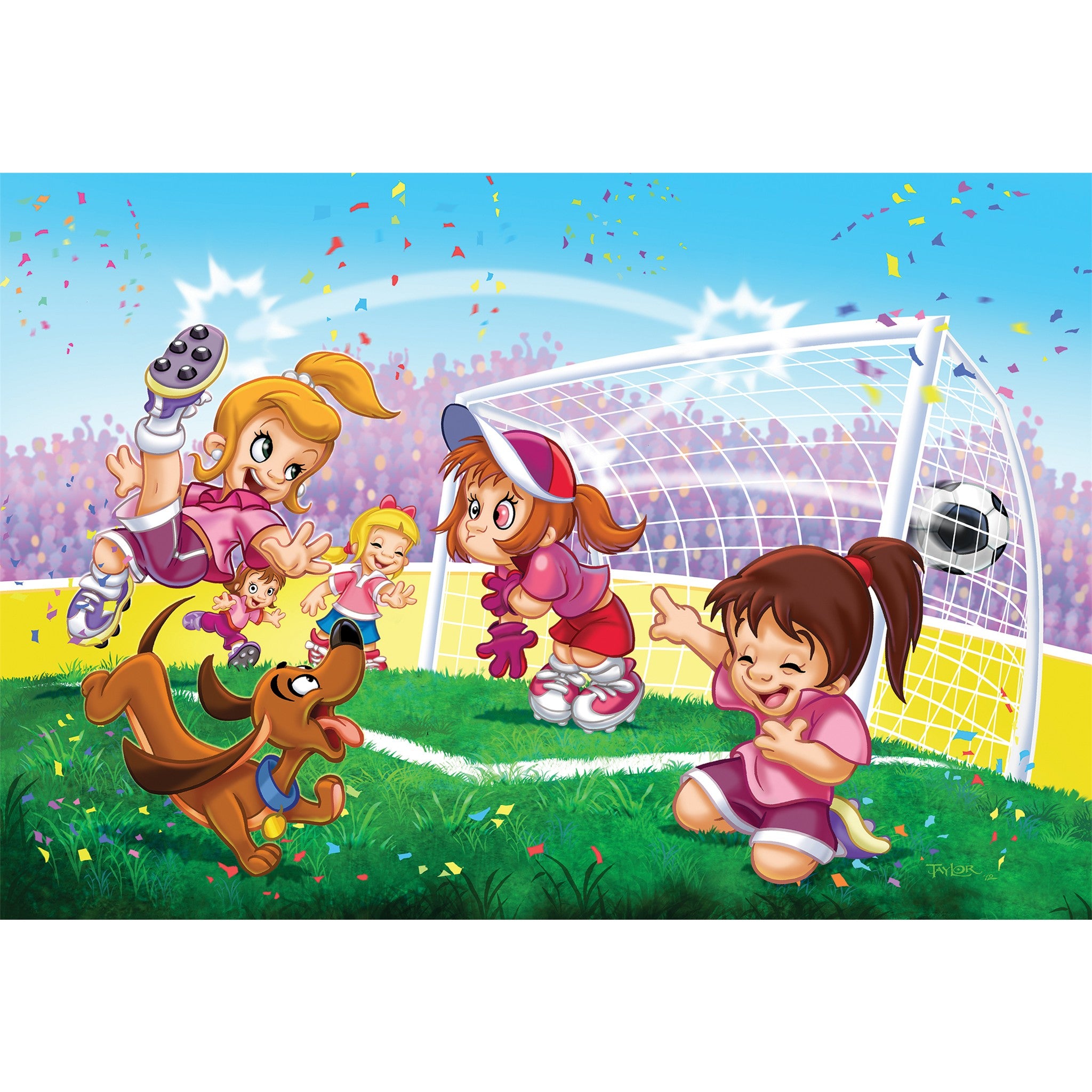 Soccer Go Girls Go! 100 Piece Puzzle