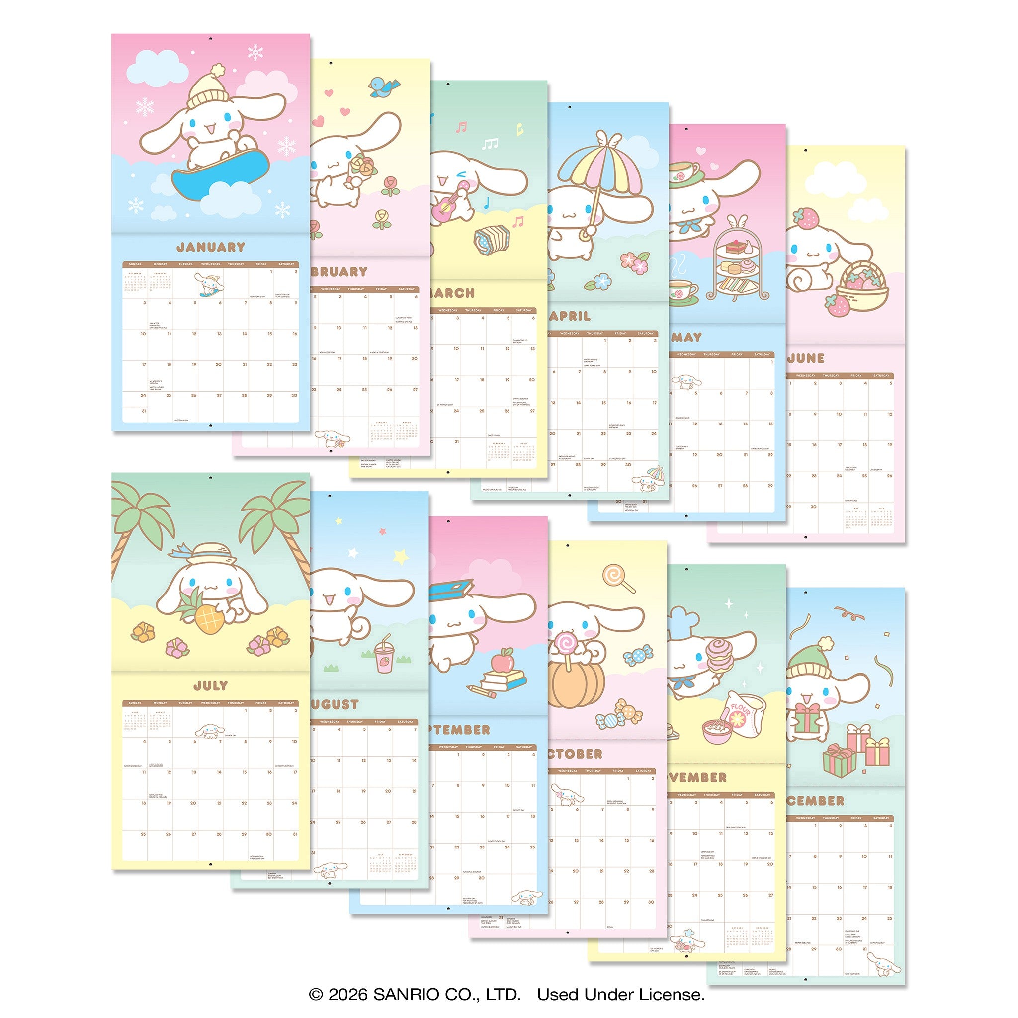 Cinnamoroll 2027 Mini Calendar