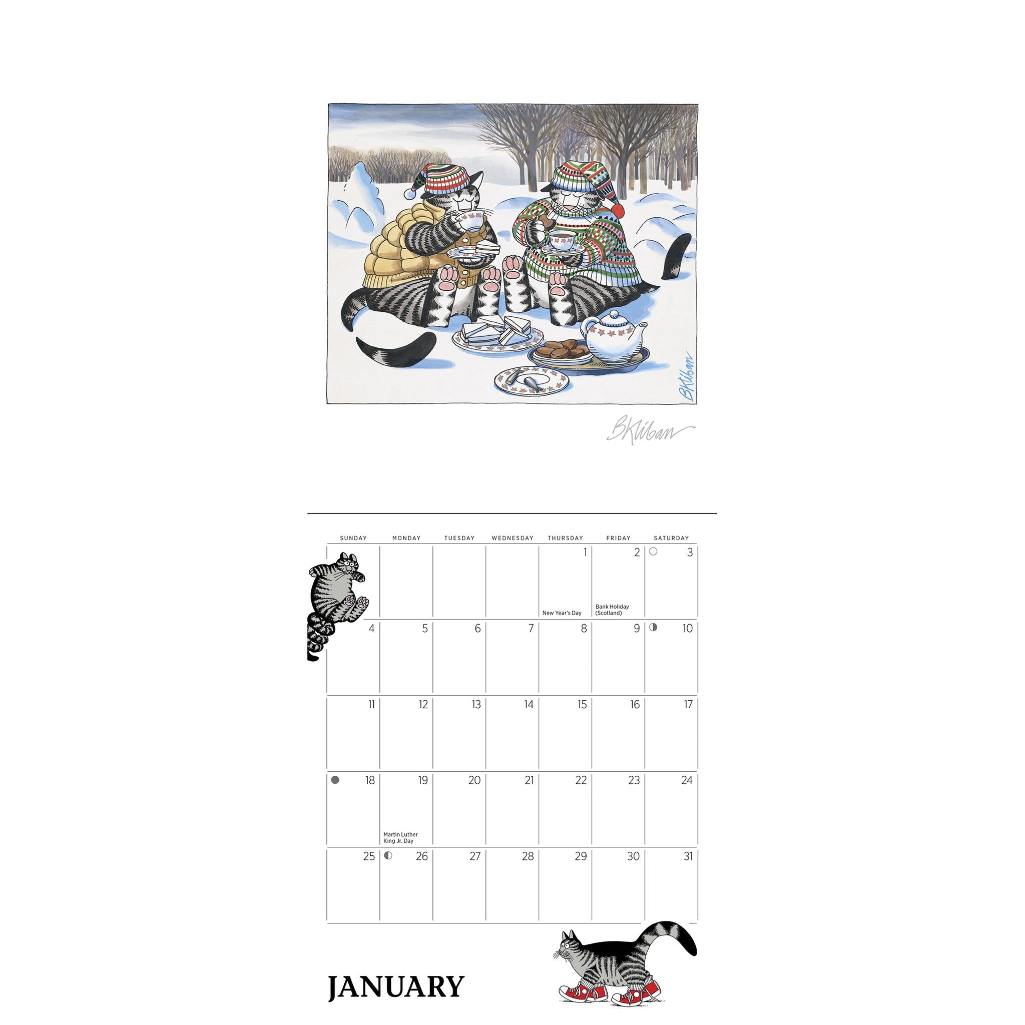 B Kliban Cat 2026 Mini Calendar - Online Only