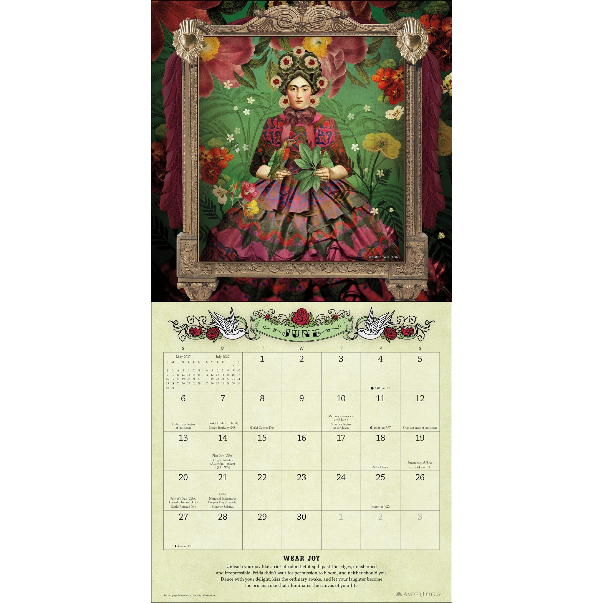 For the Love of Frida 2027 Wall Calendar