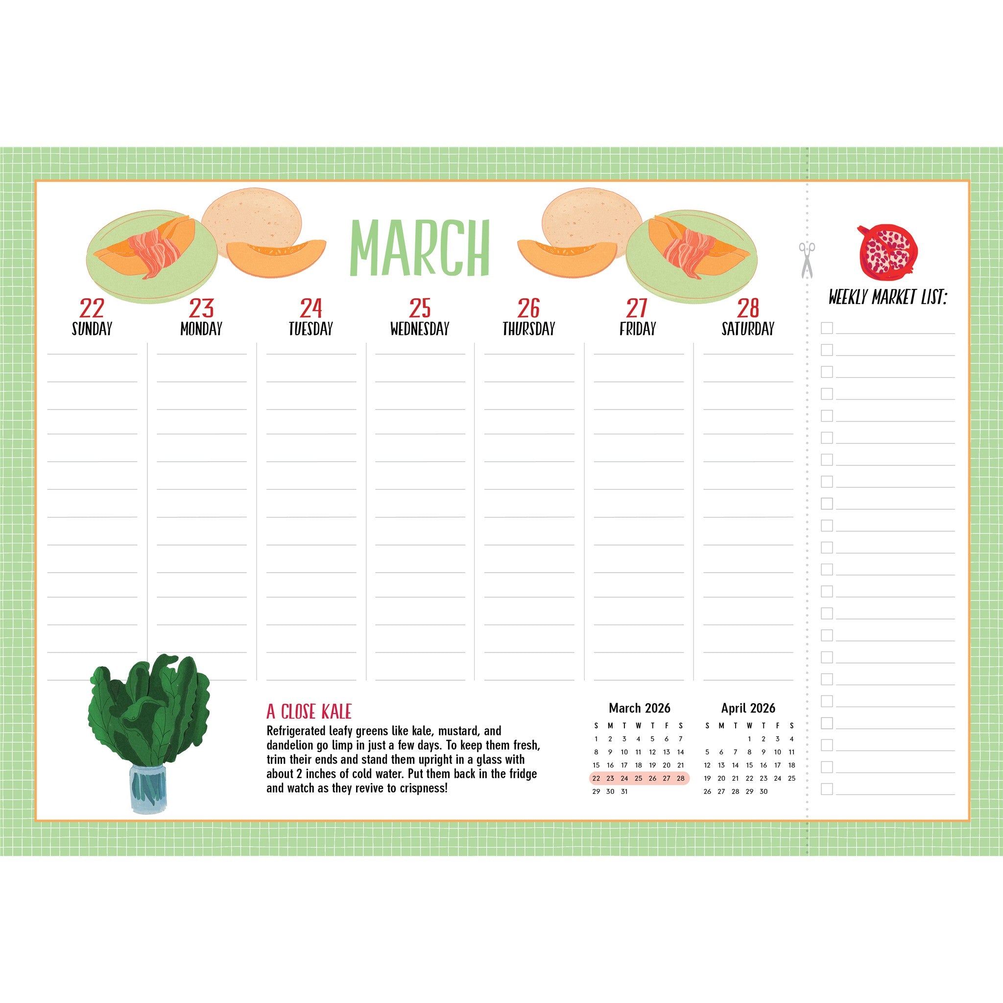 Kitchen Companion 2027 Wall Calendar