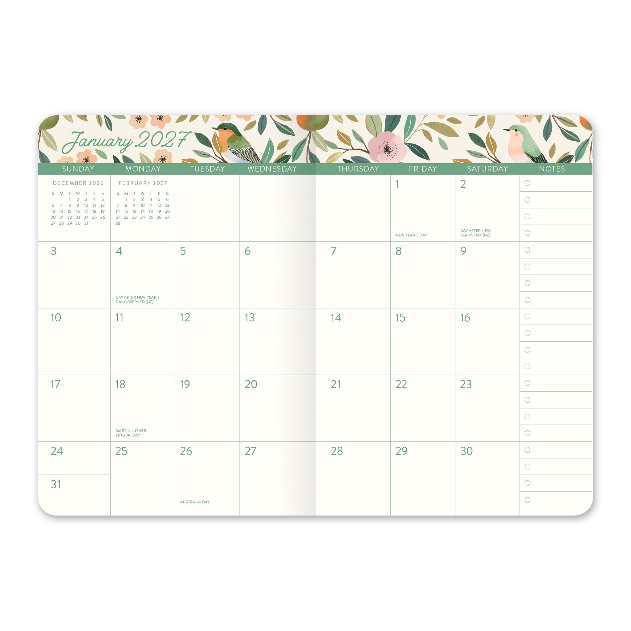 Birds & Blooms 2026-2027 Pocket Planner - Online Only