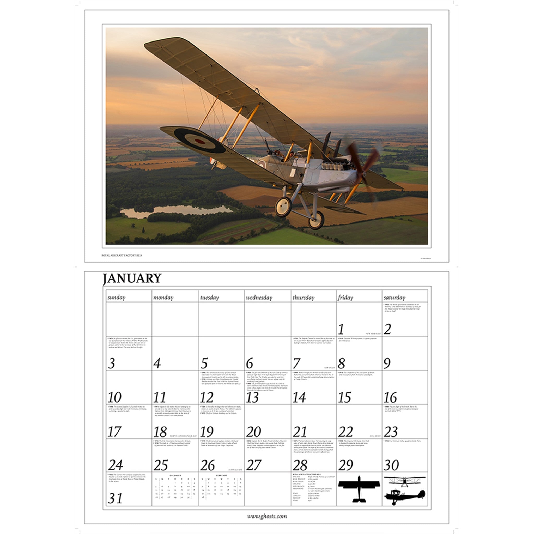 Ghosts of the Great War 2027 Wall Calendar