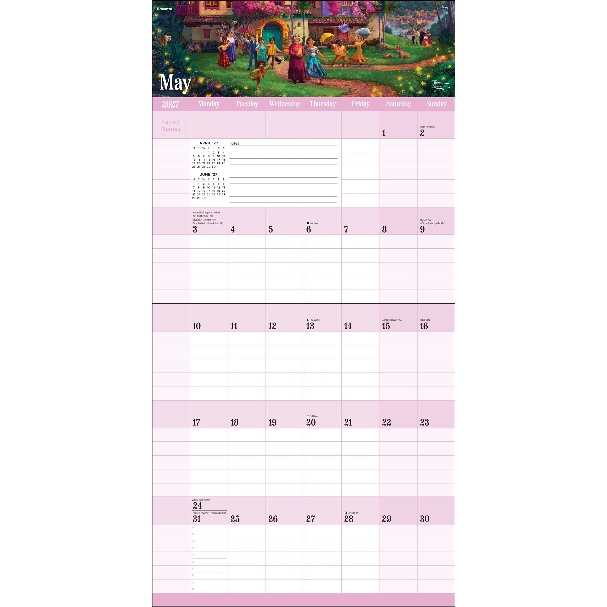 Thomas Kinkade Disney Dreams 2027 Wall Calendar