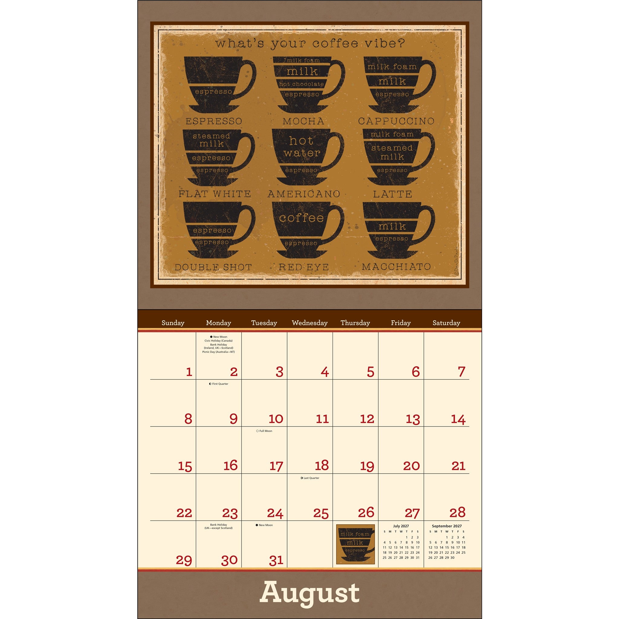 Coffee 2027 Wall Calendar