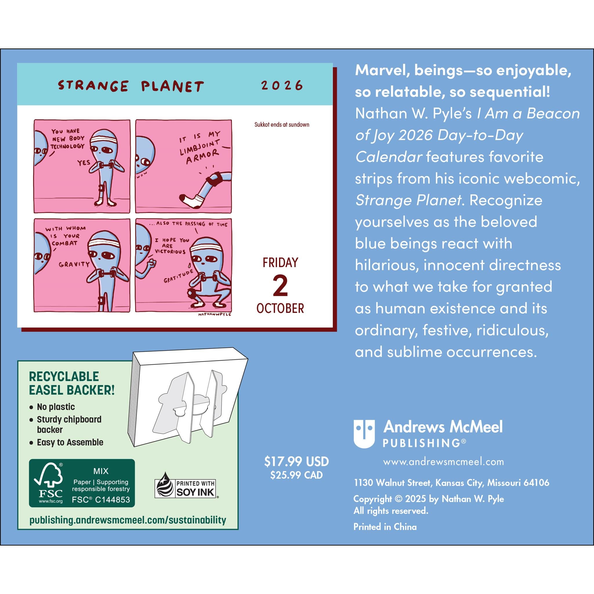 Strange Planet 2026 Box Calendar