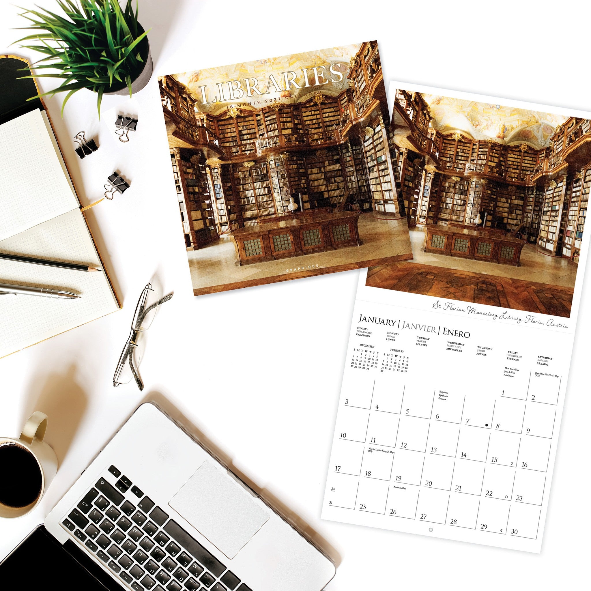 Libraries 2027 Wall Calendar