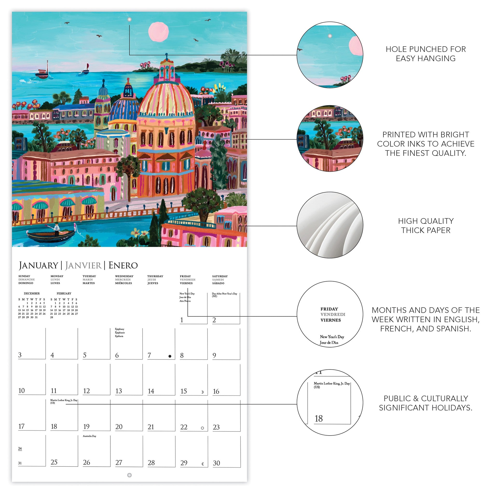Around the World 2027 Wall Calendar - Online Only