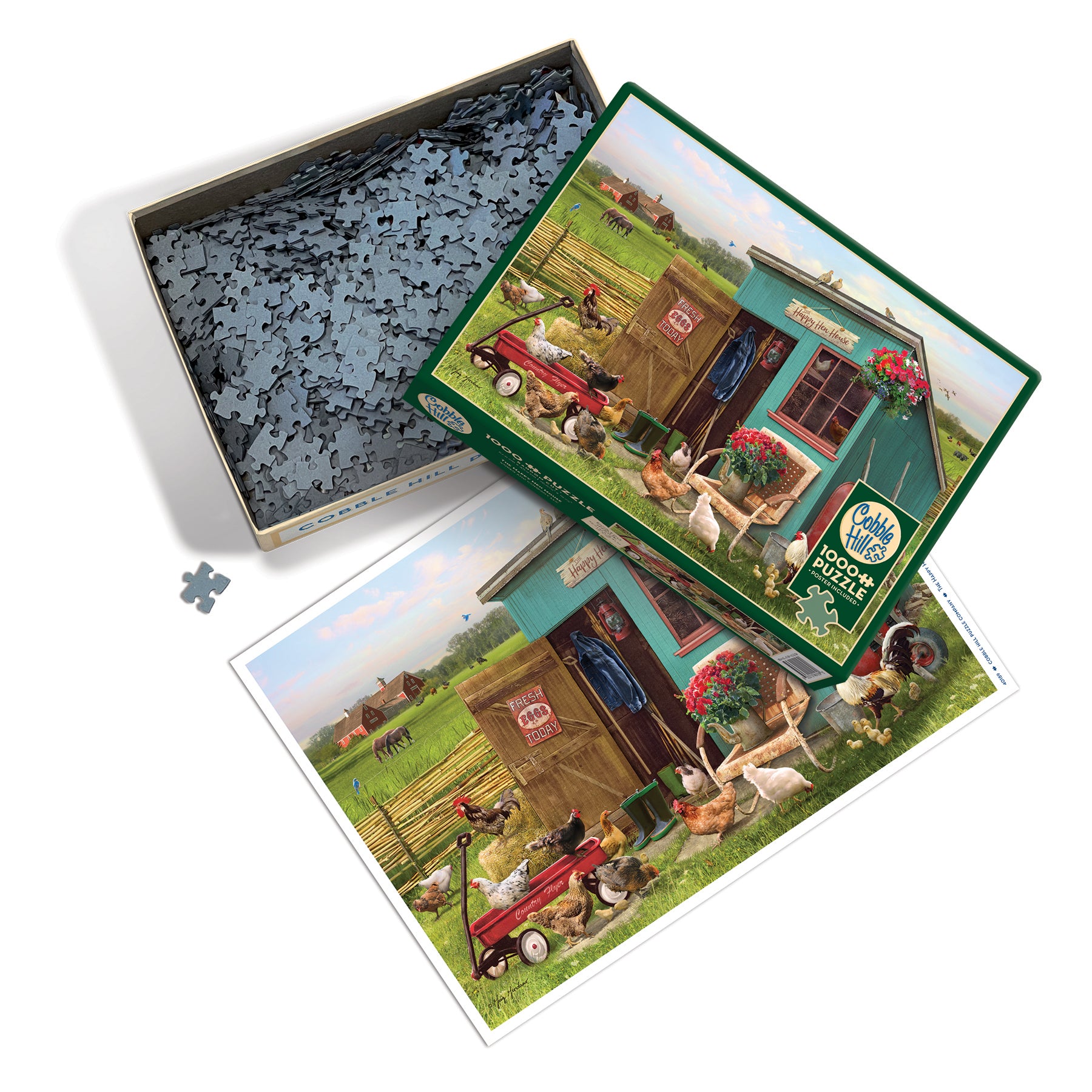 The Happy Hen House 1000 Piece Puzzle