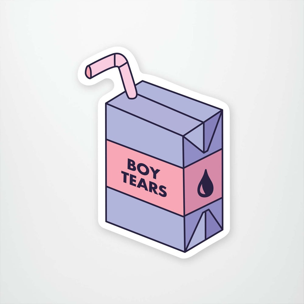 Boy Tears Vinyl Sticker