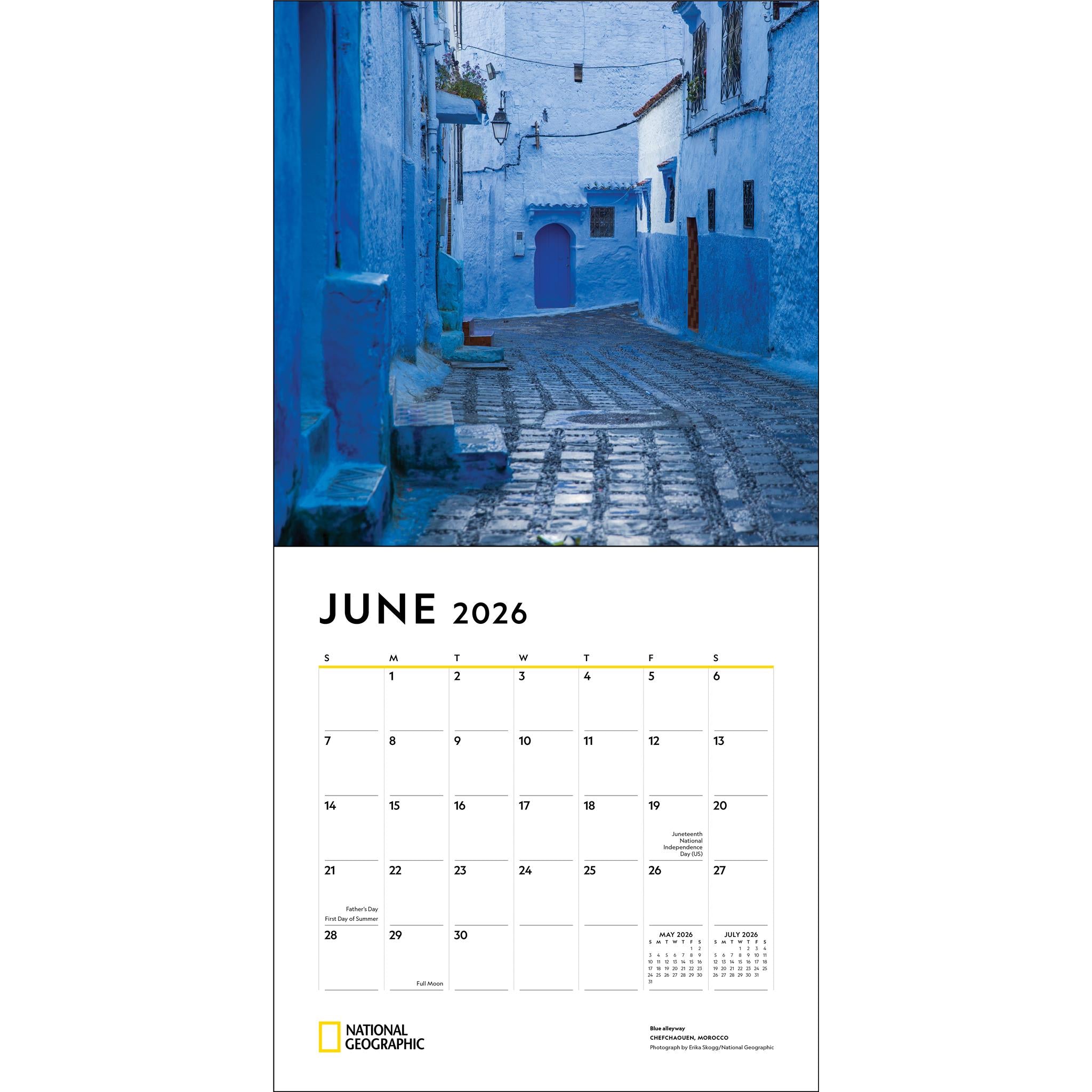 National Geographic Journeys Of A Lifetime 2026 Wall Calendar - Online Only