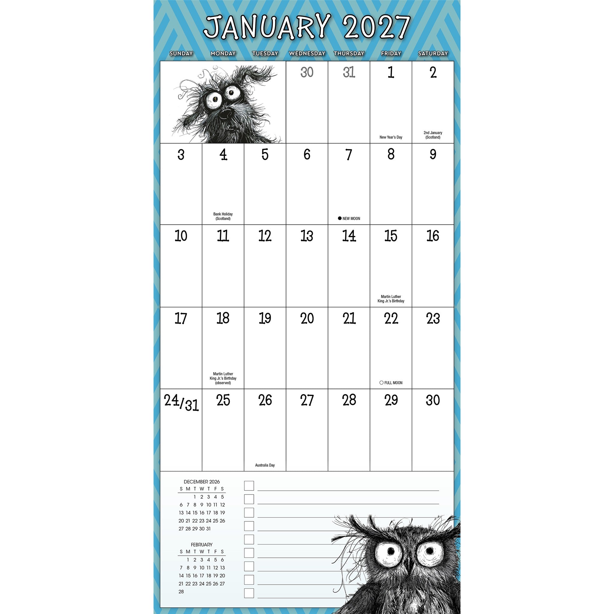 Wild for Planning 2026-2027 Wall Calendar
