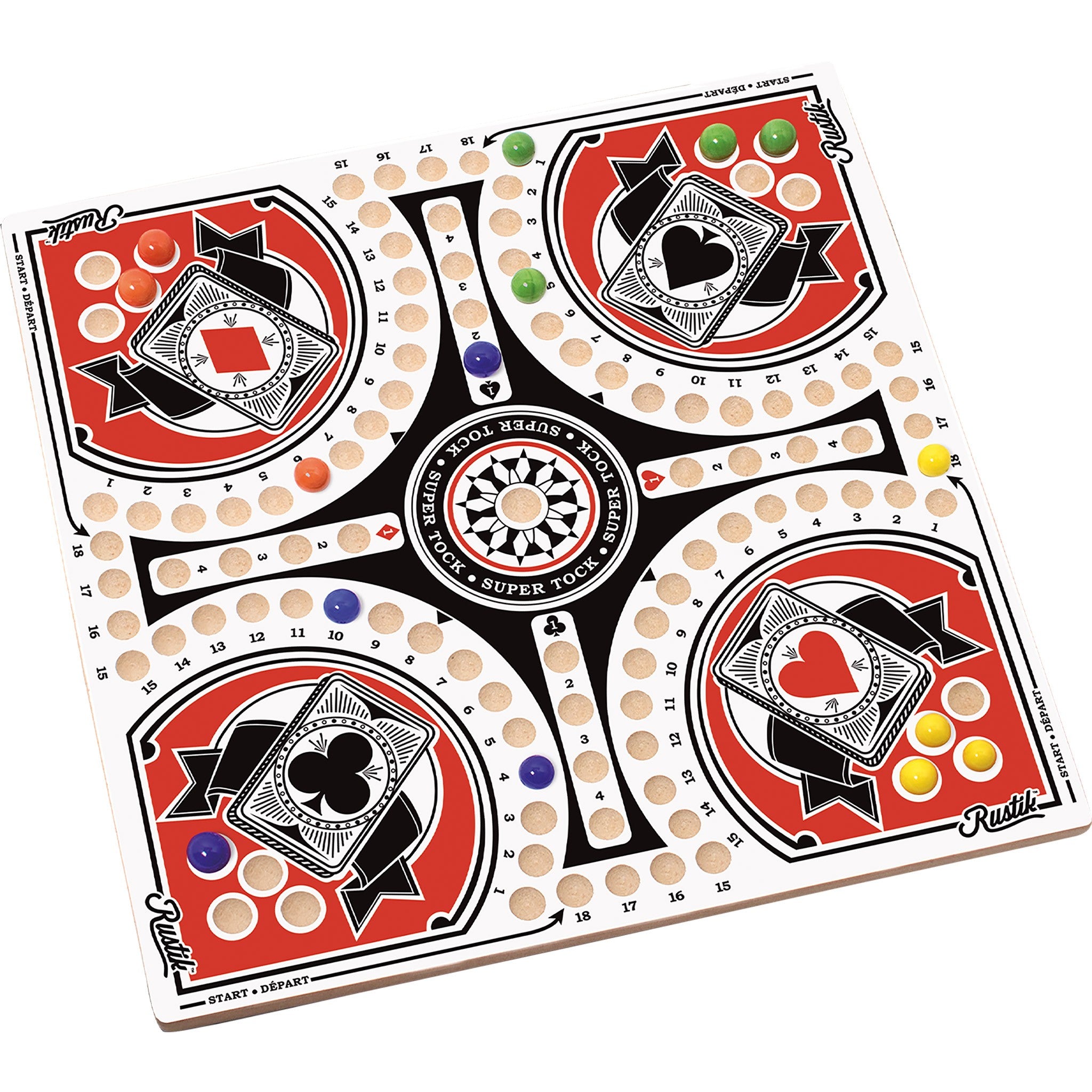 Tock & Pachisi 4-Player Game