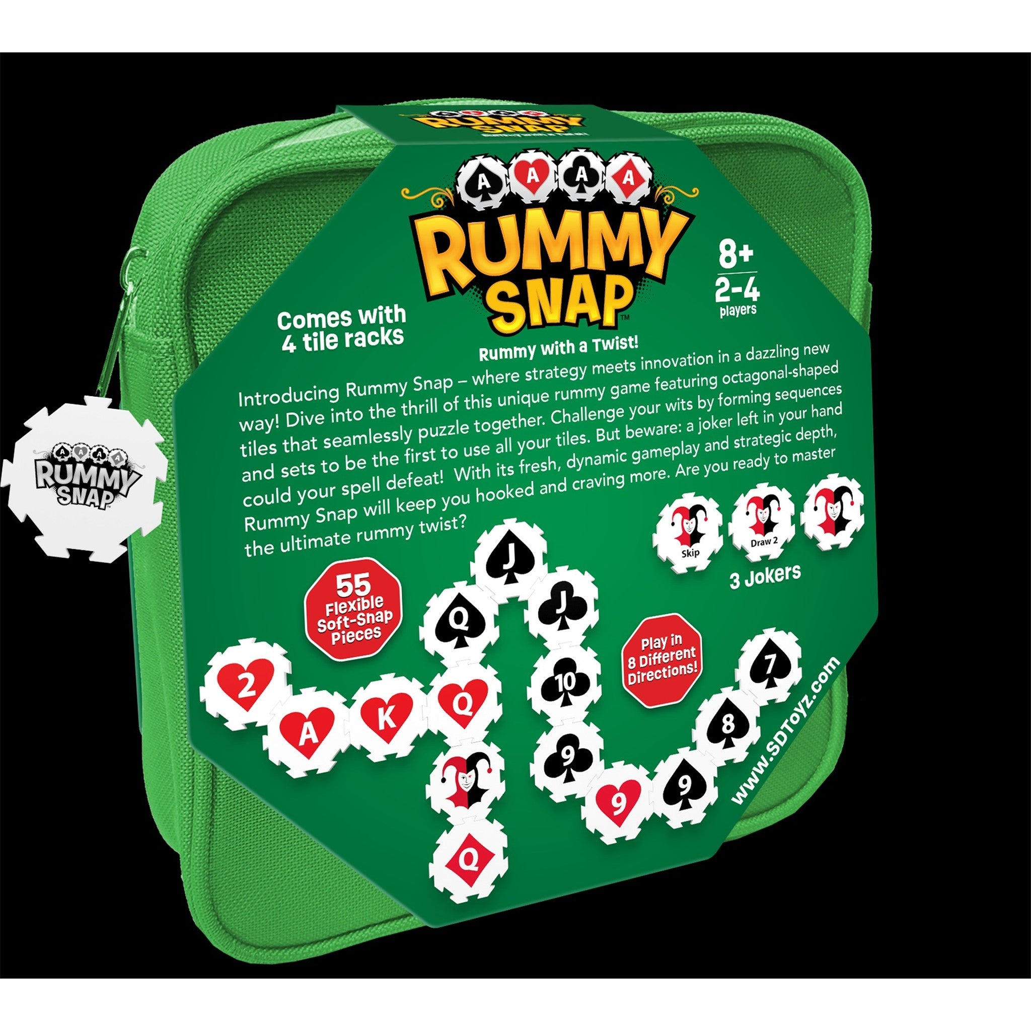 Rummy Snap Canvas Pouch