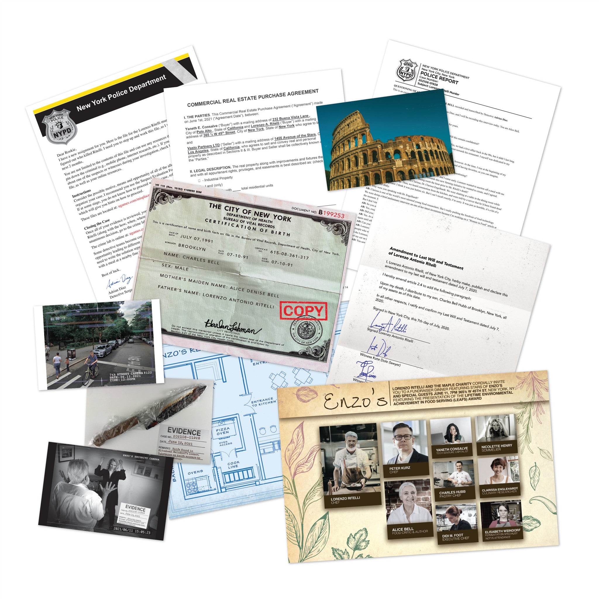 Murder Noir Murder Mystery Case File