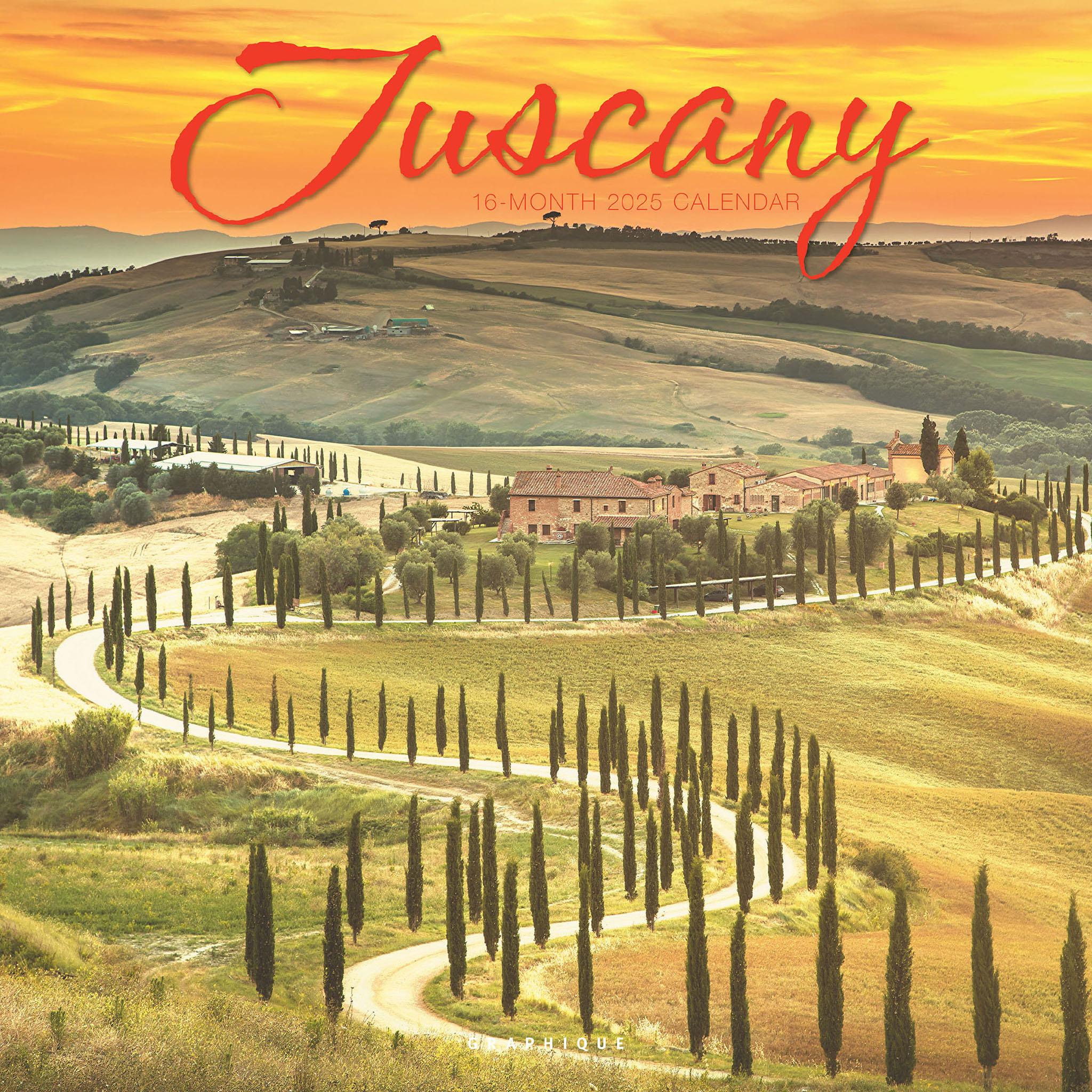 Tuscany Wall 2025 Calendar
