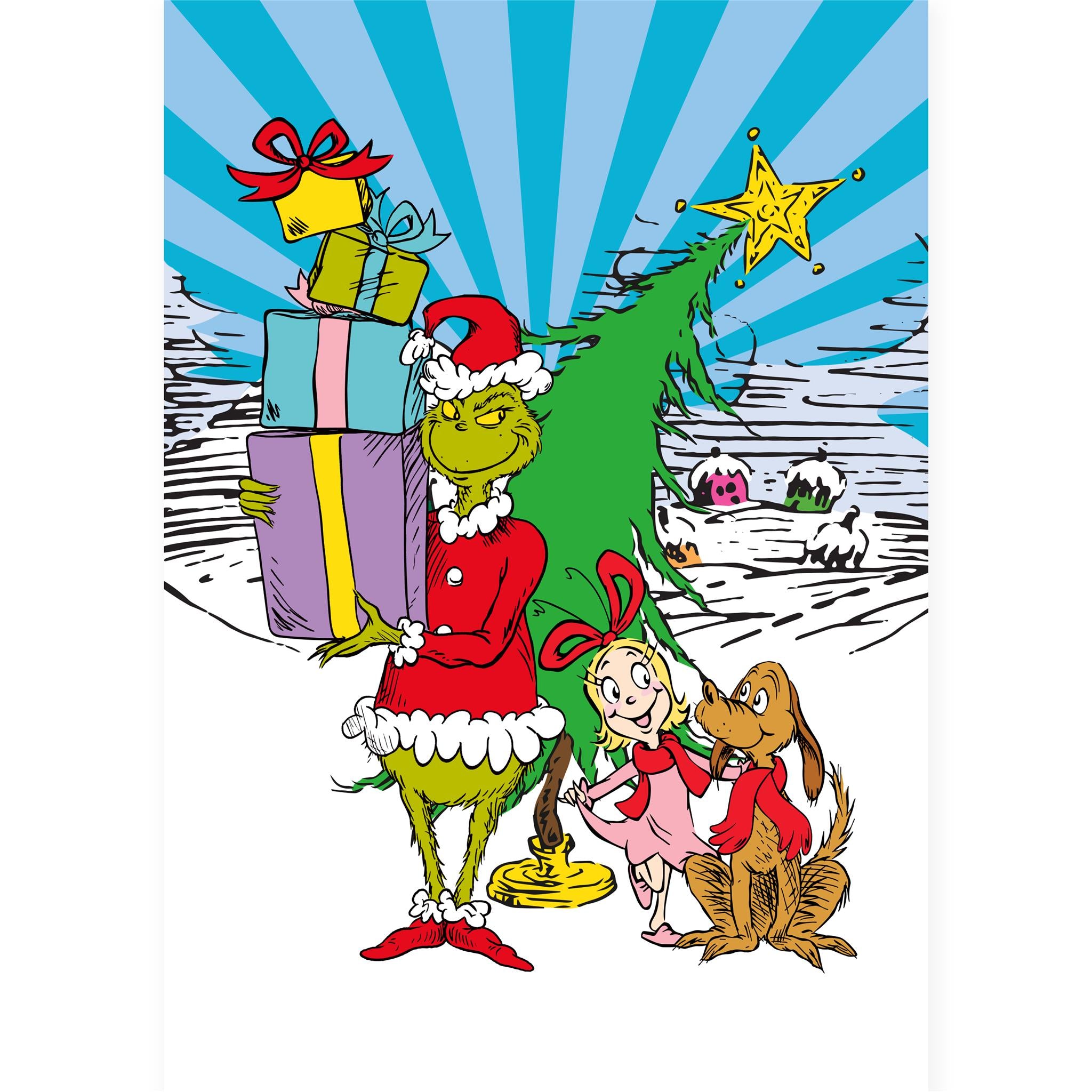 Grinch 150 Piece Jigsaw Puzzle in Candy Cane Package