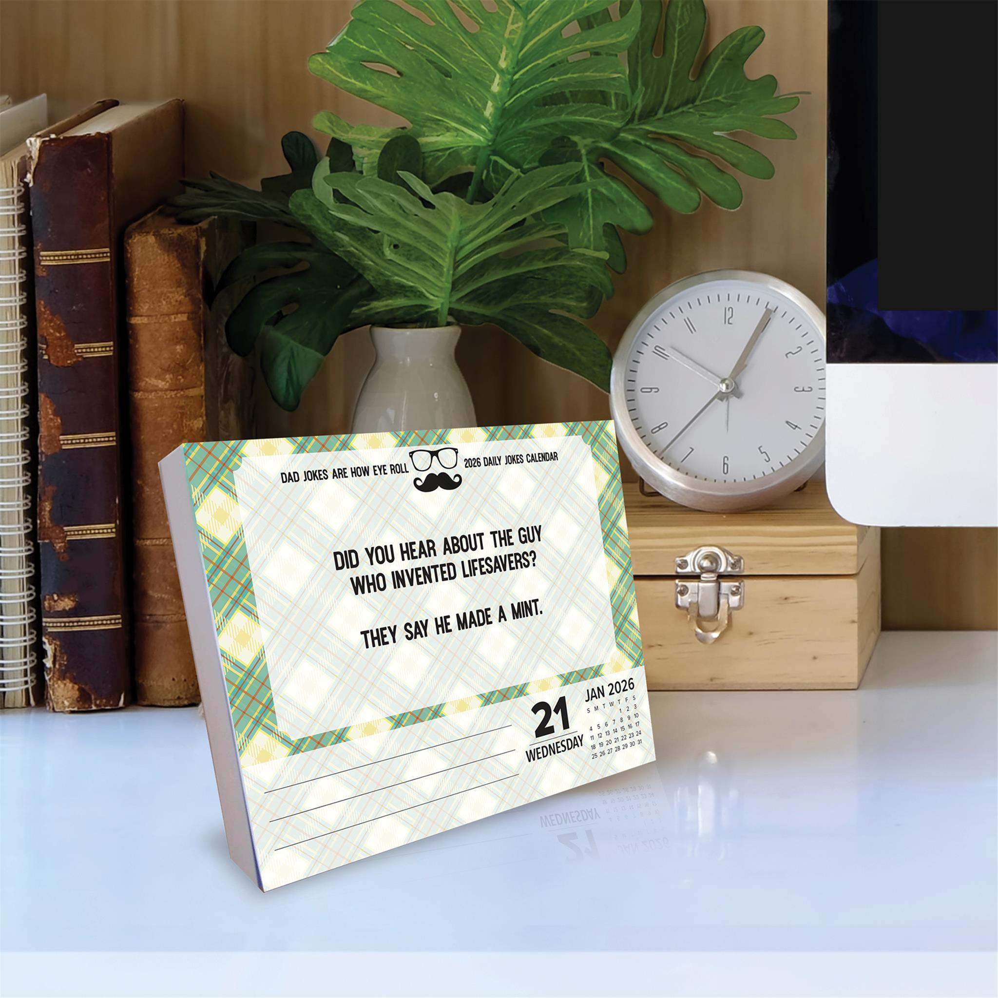 Dad Jokes Are How Eye Roll 2026 Box Calendar - Online Only