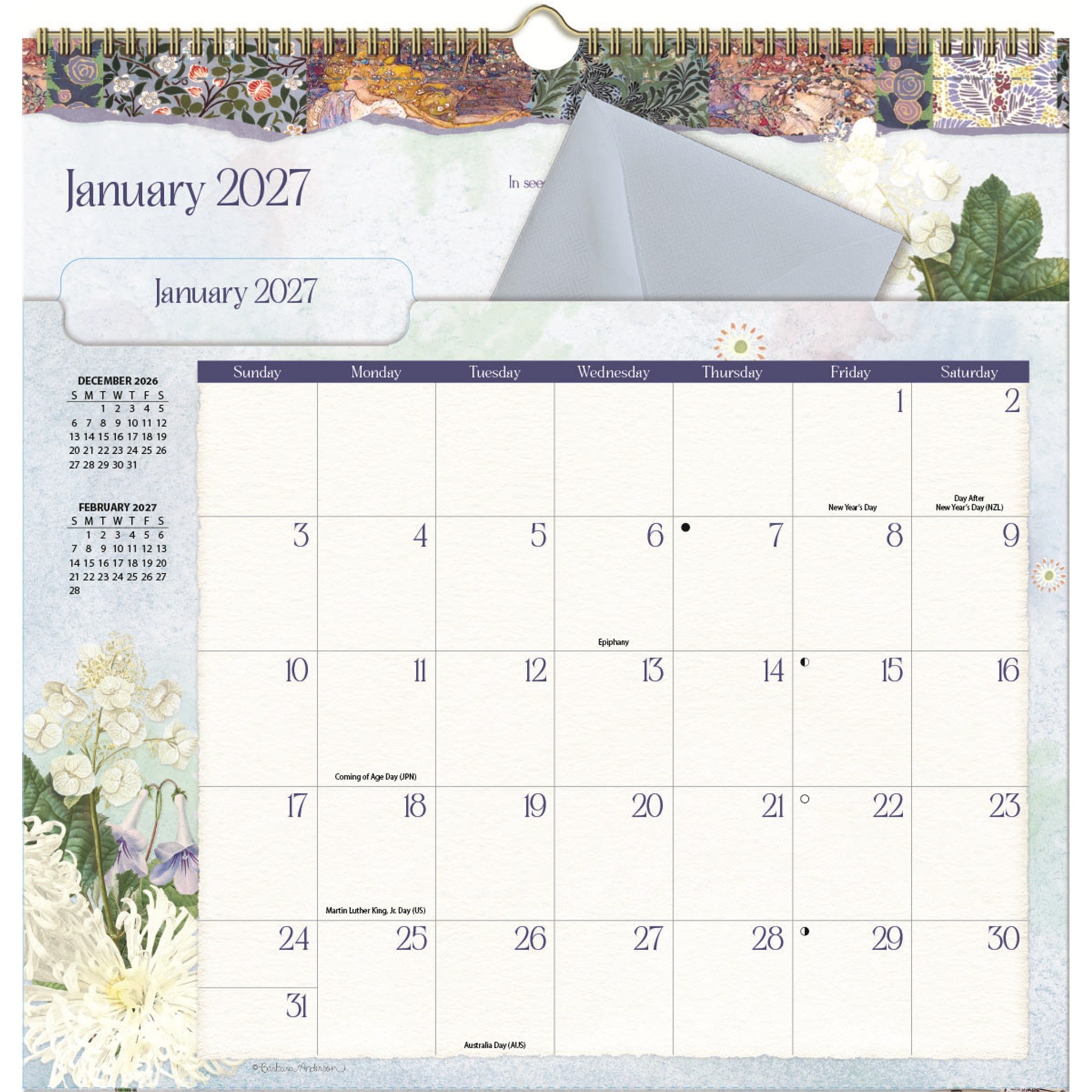 Botanical Gardens File It 2027 Wall Calendar - Online Only