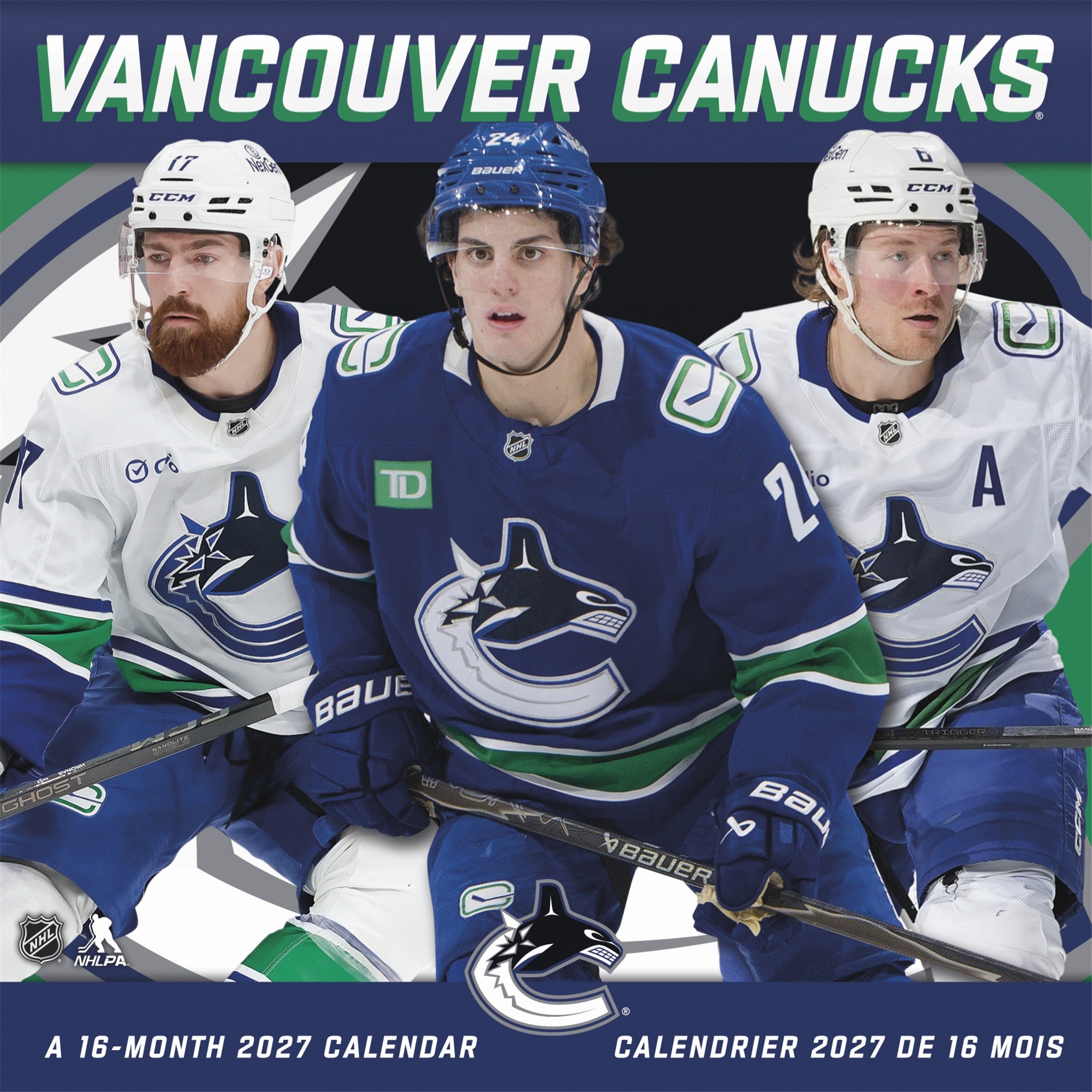 NHL Vancouver Canucks 2027 Wall Calendar