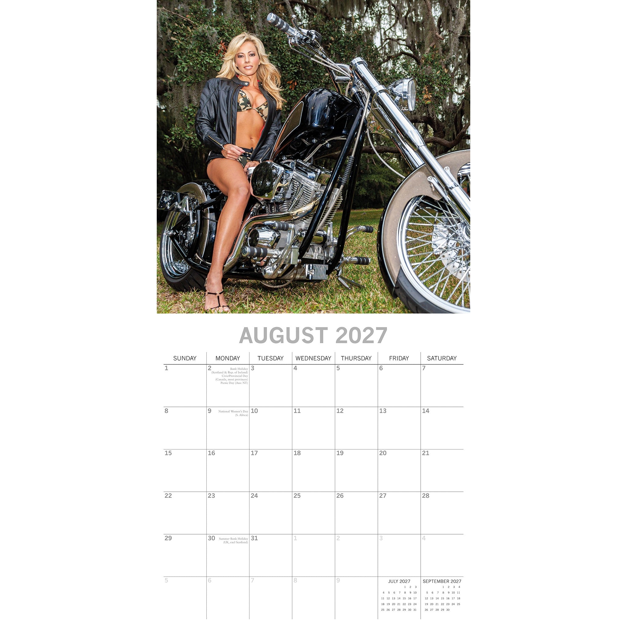 Biker Babes 2027 Wall Calendar