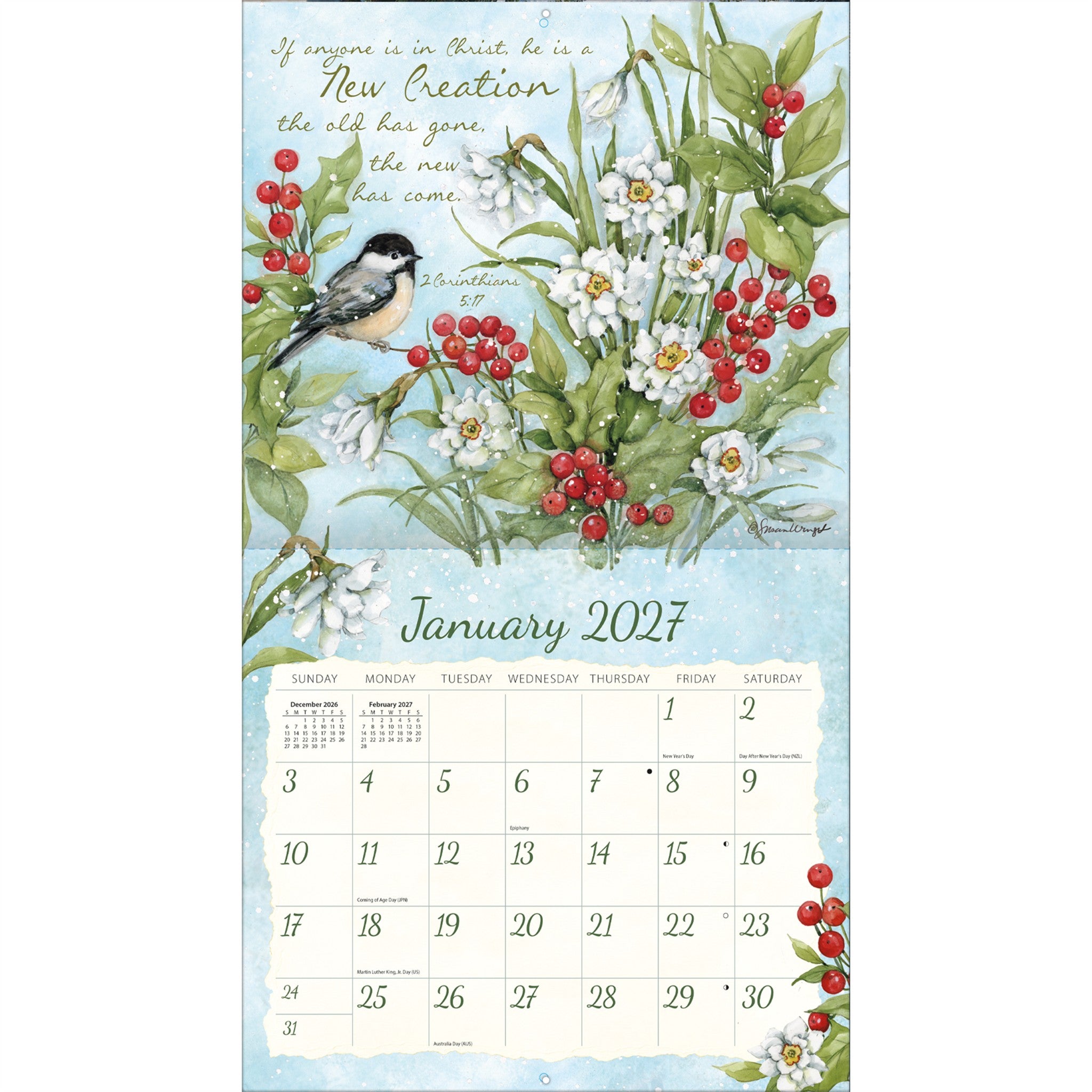 Nature's Grace 2027 Wall Calendar
