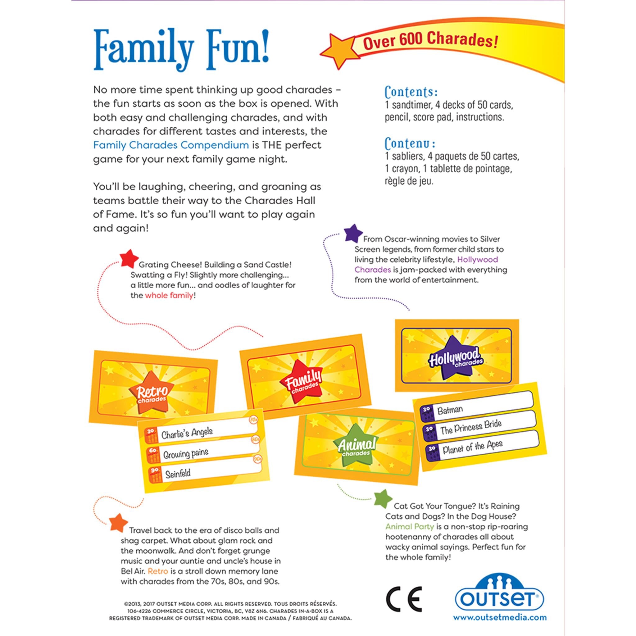 Family Charades Compendium Game - Calendar Club Canada
