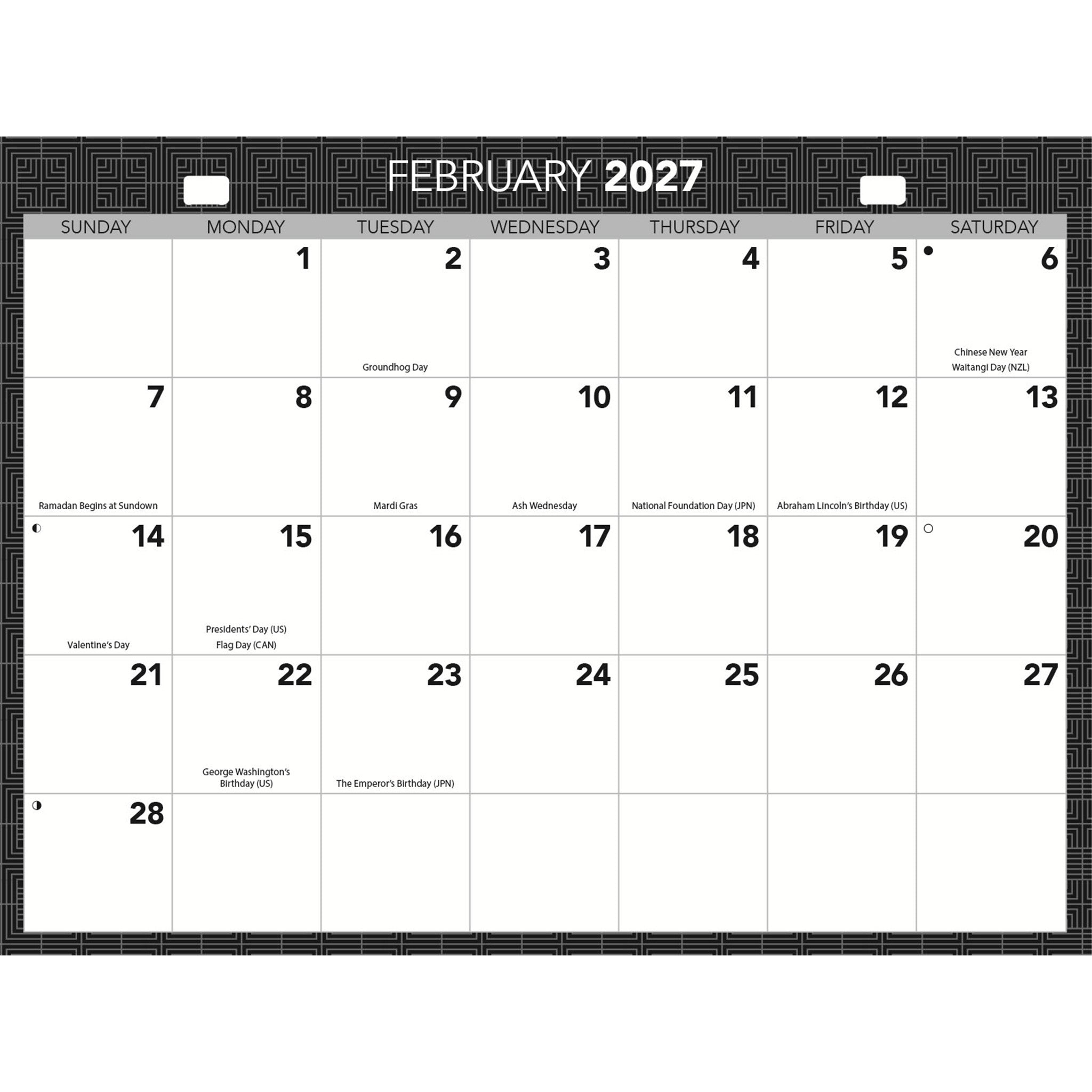 Office Tri-View 2026-2027 Wall Calendar