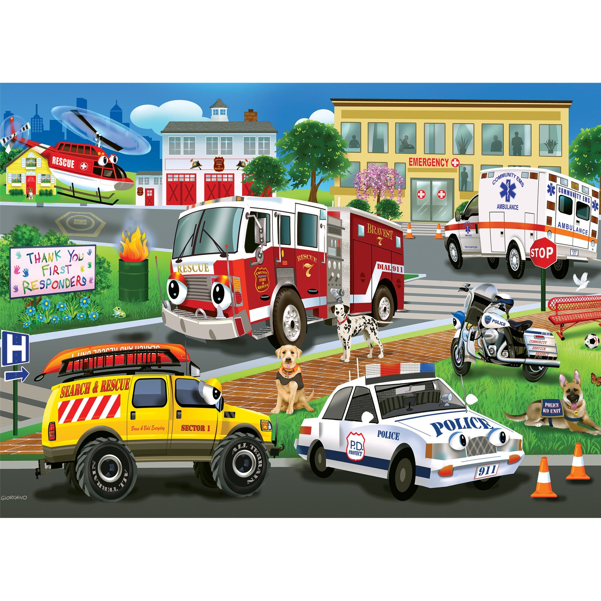Emergency Response 35 Piece Tray Puzzle