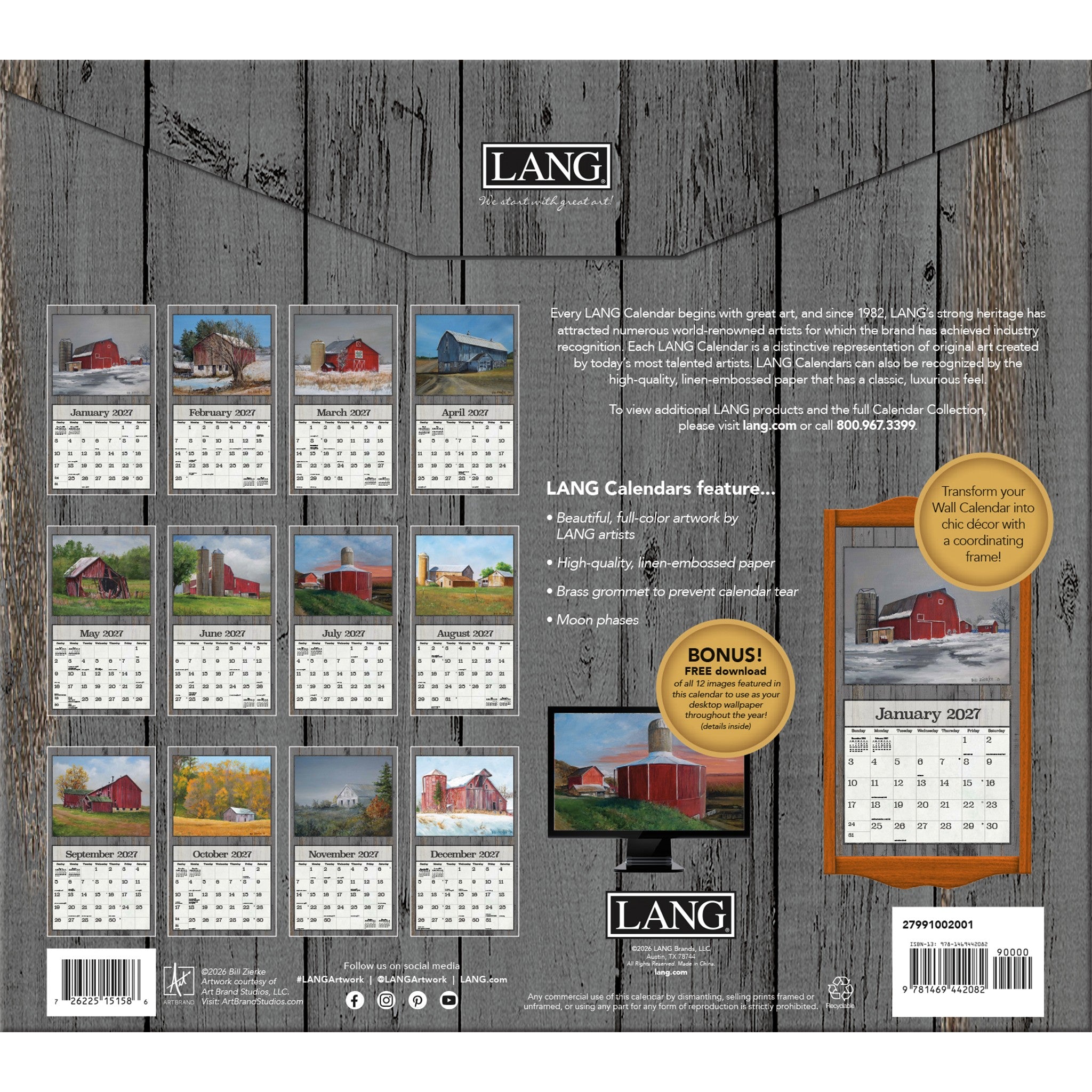 On The Farm 2027 Wall Calendar - Online Only