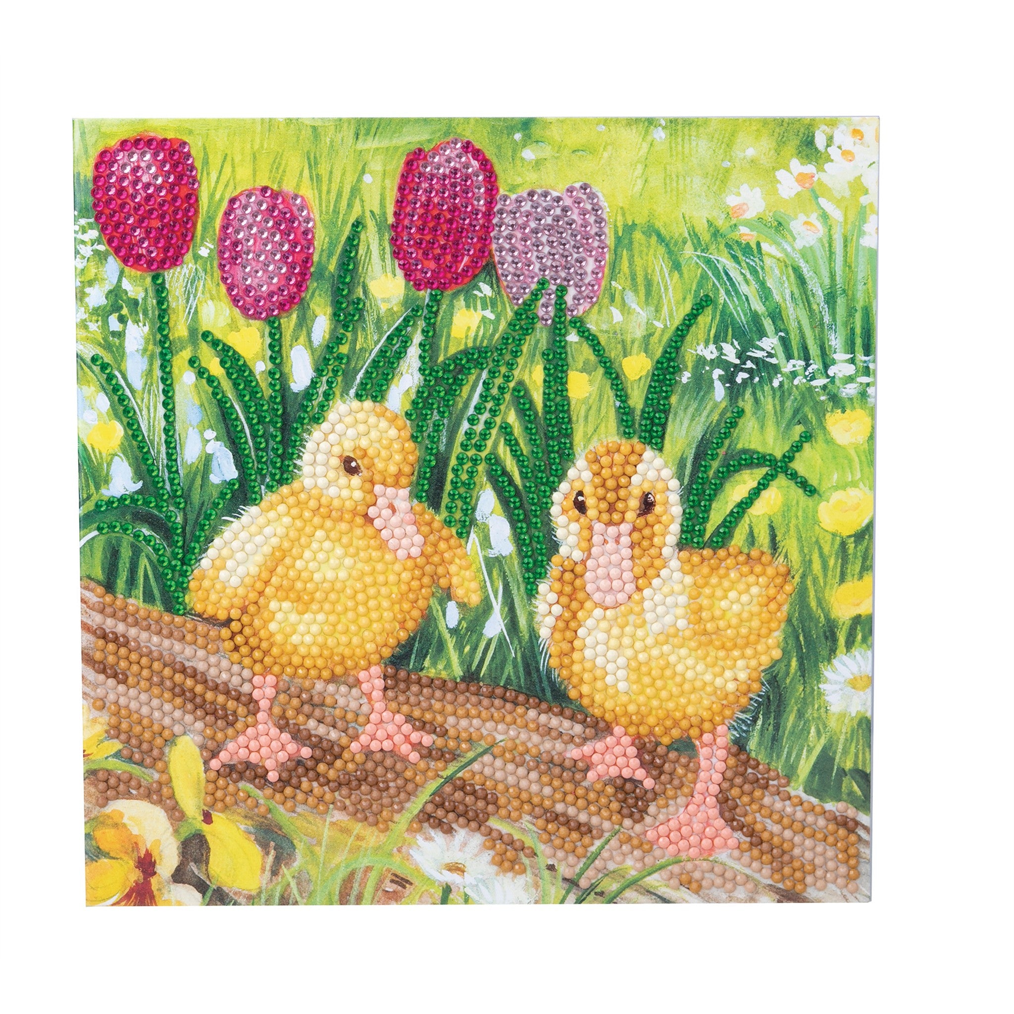 Crystal Art Card Kit: Spring Chicks - Online Only