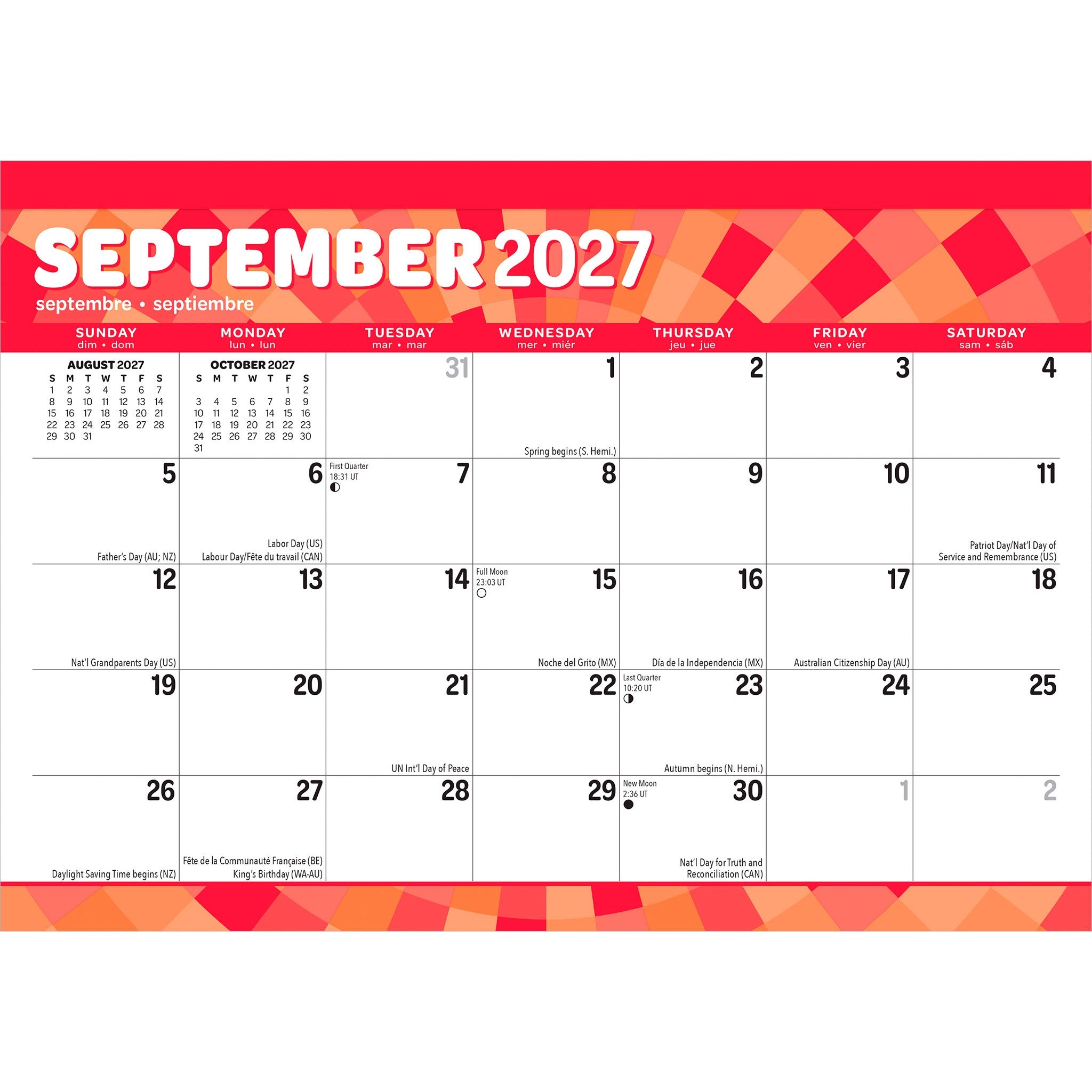 Large Print 2027 Desk Pad Calendar