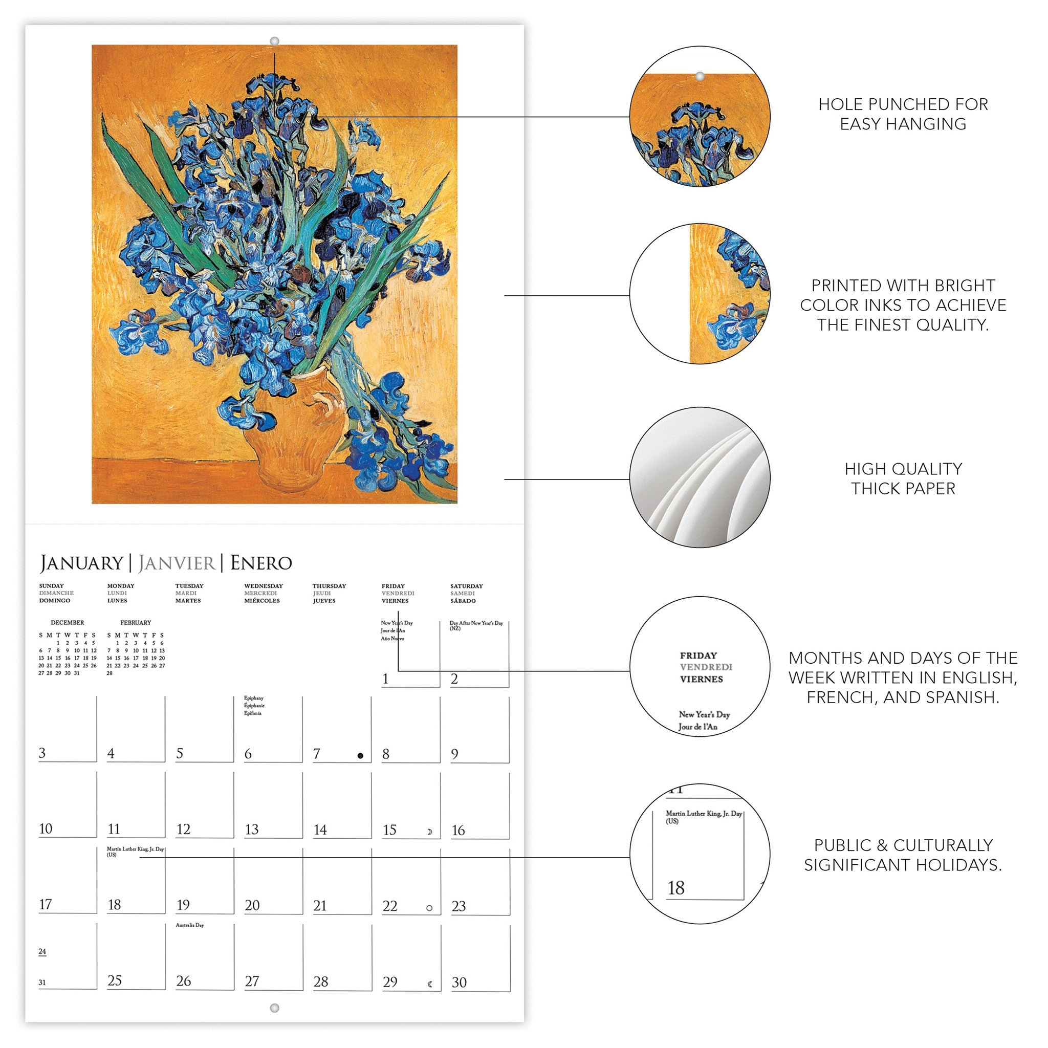 Van Gogh 2027 Wall Calendar - Online Only