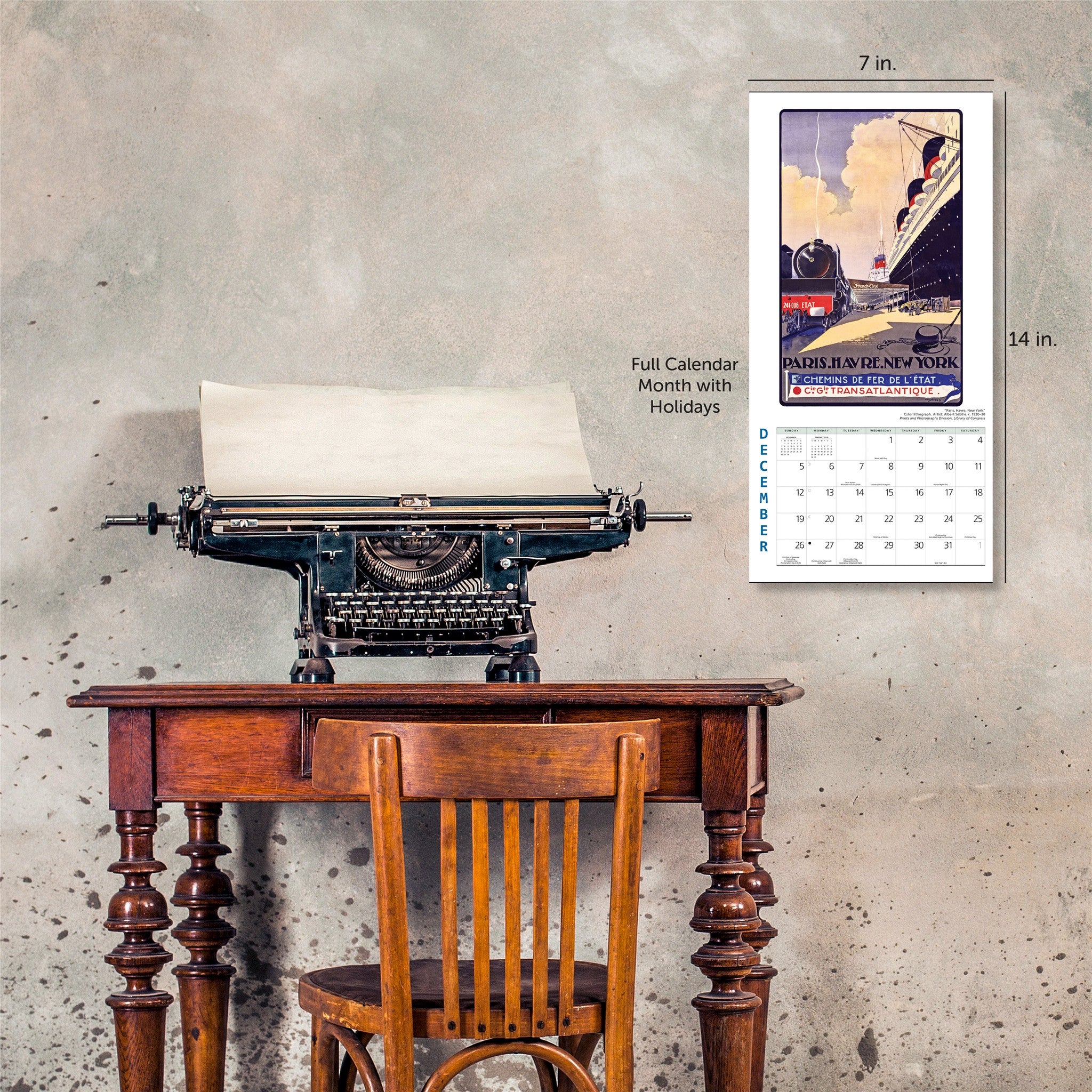 Travel the World 2027 Mini Calendar