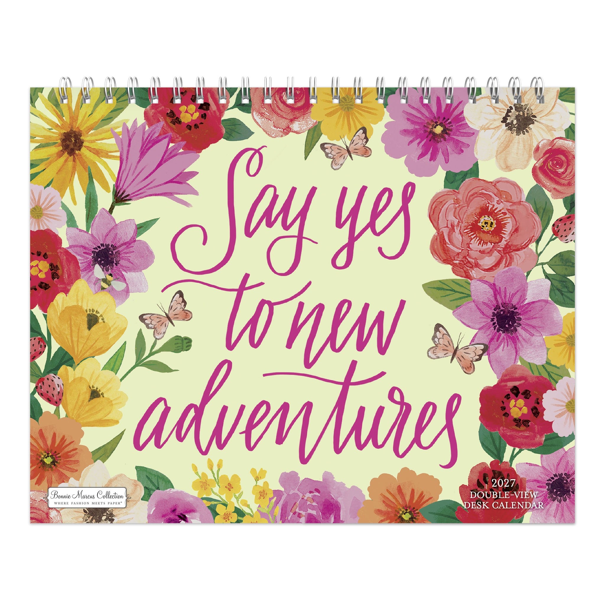 Bonnie Marcus Double-View 2027 Easel Calendar - Online Only