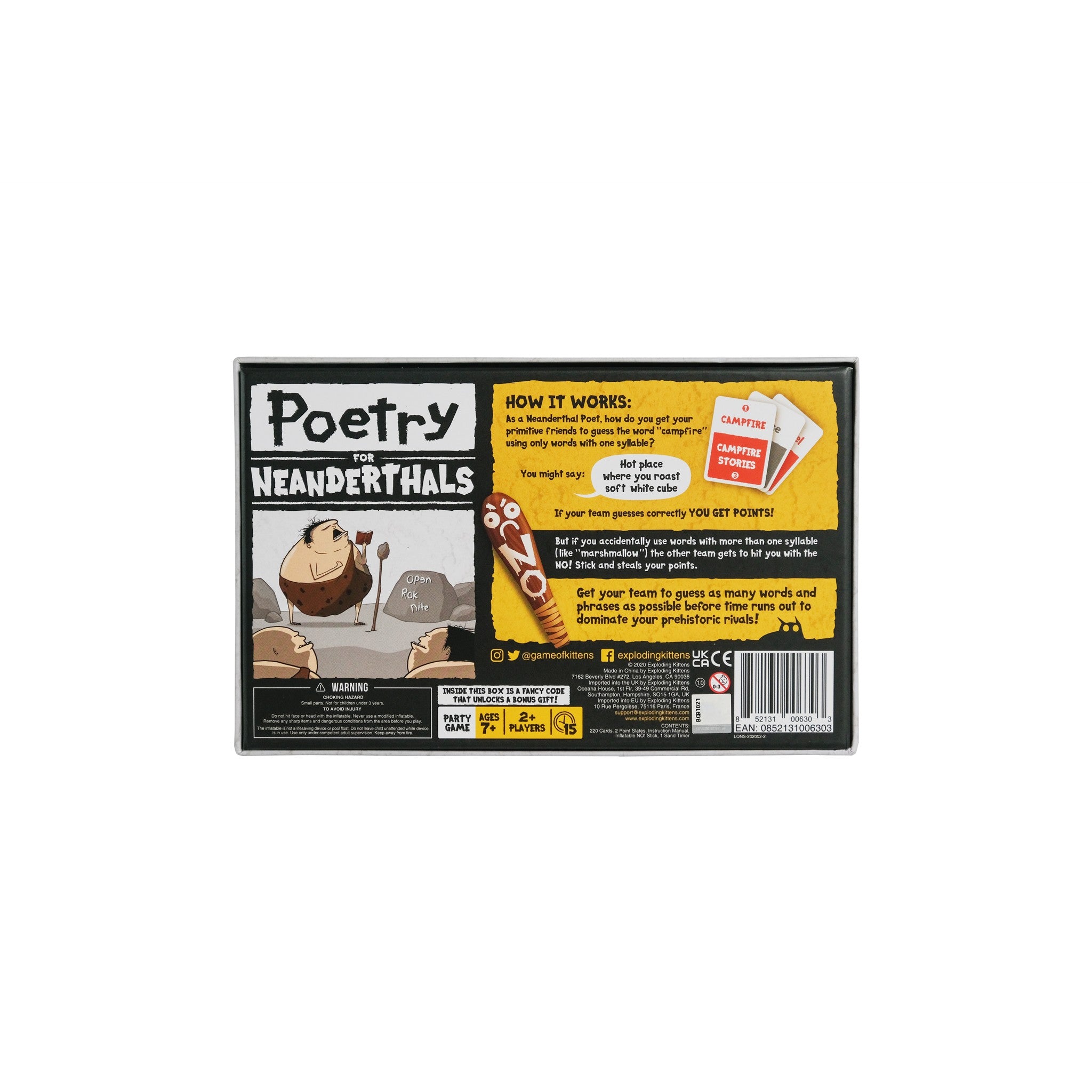 Poetry for Neadnerthals