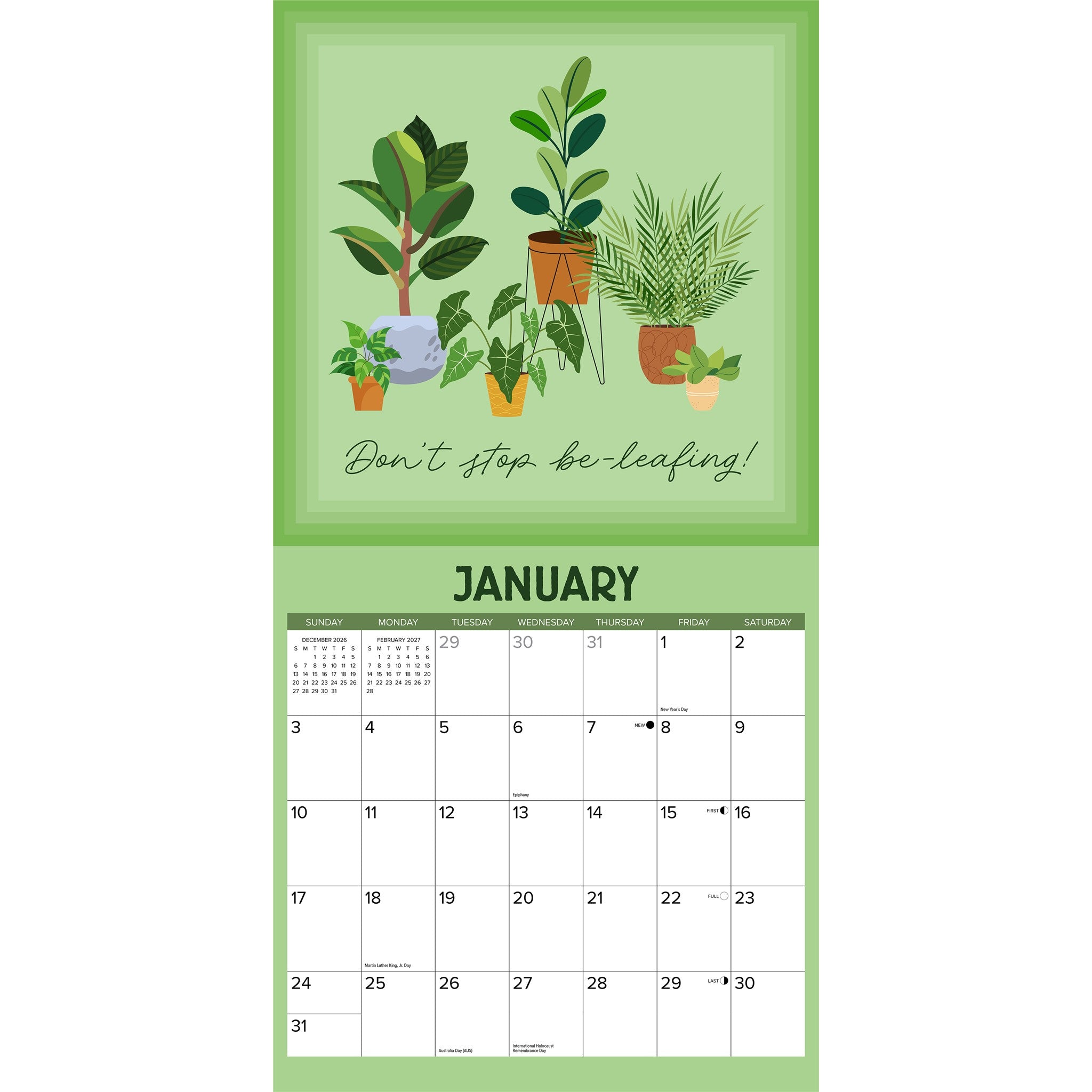 Plantrovert 2027 Wall Calendar