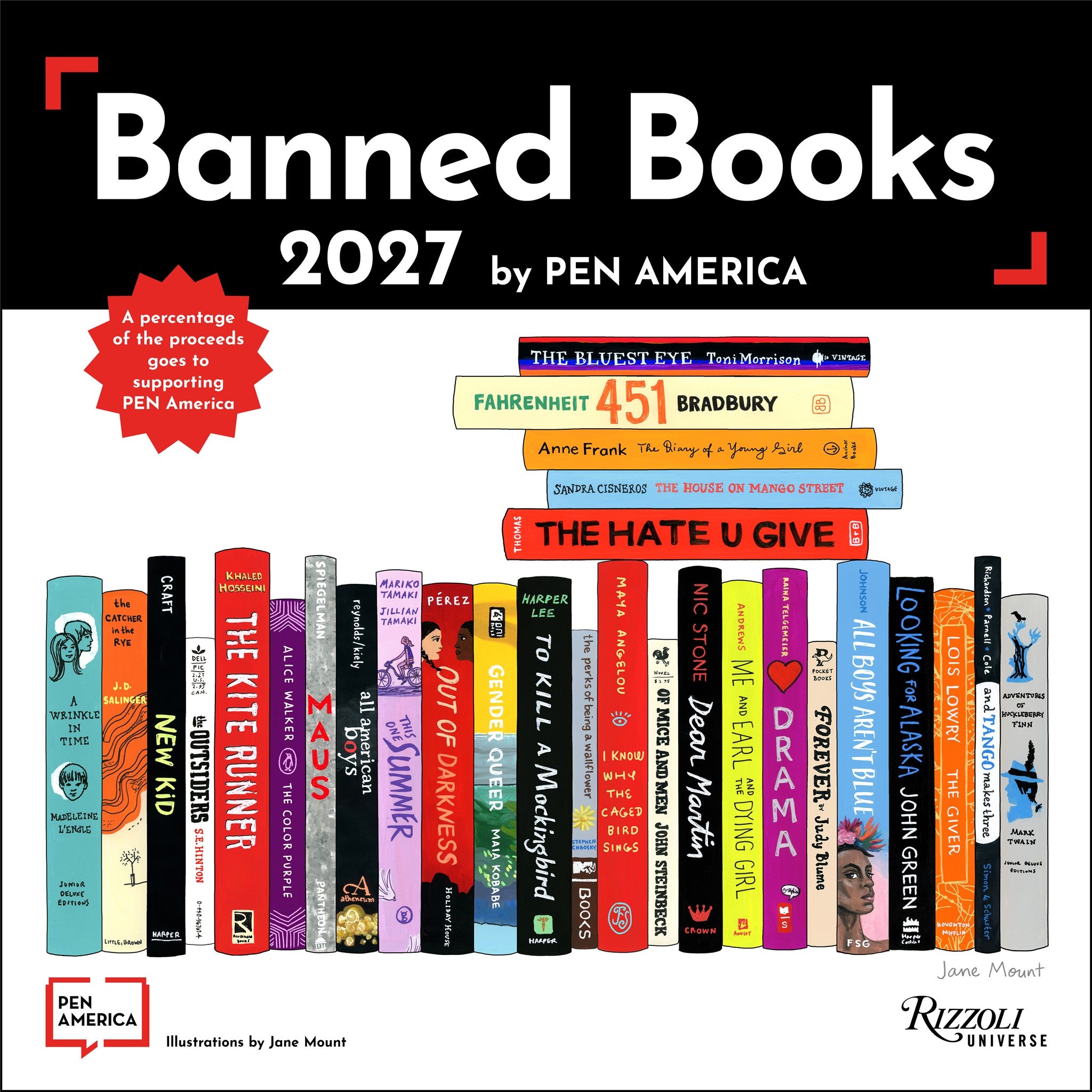 Banned Books 2027 Wall Calendar